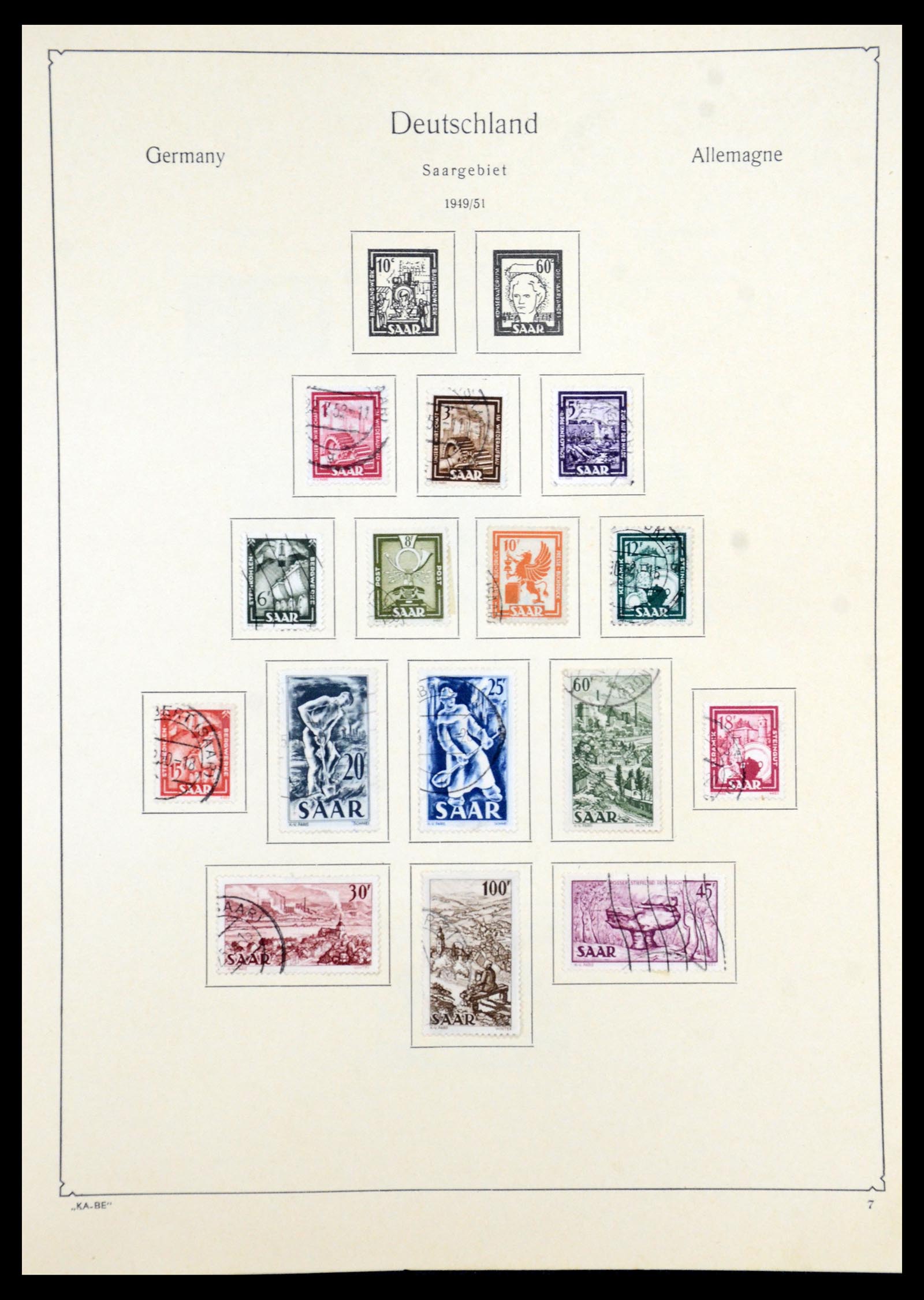 35966 096 - Postzegelverzameling 35966 Duitsland 1945-1965.