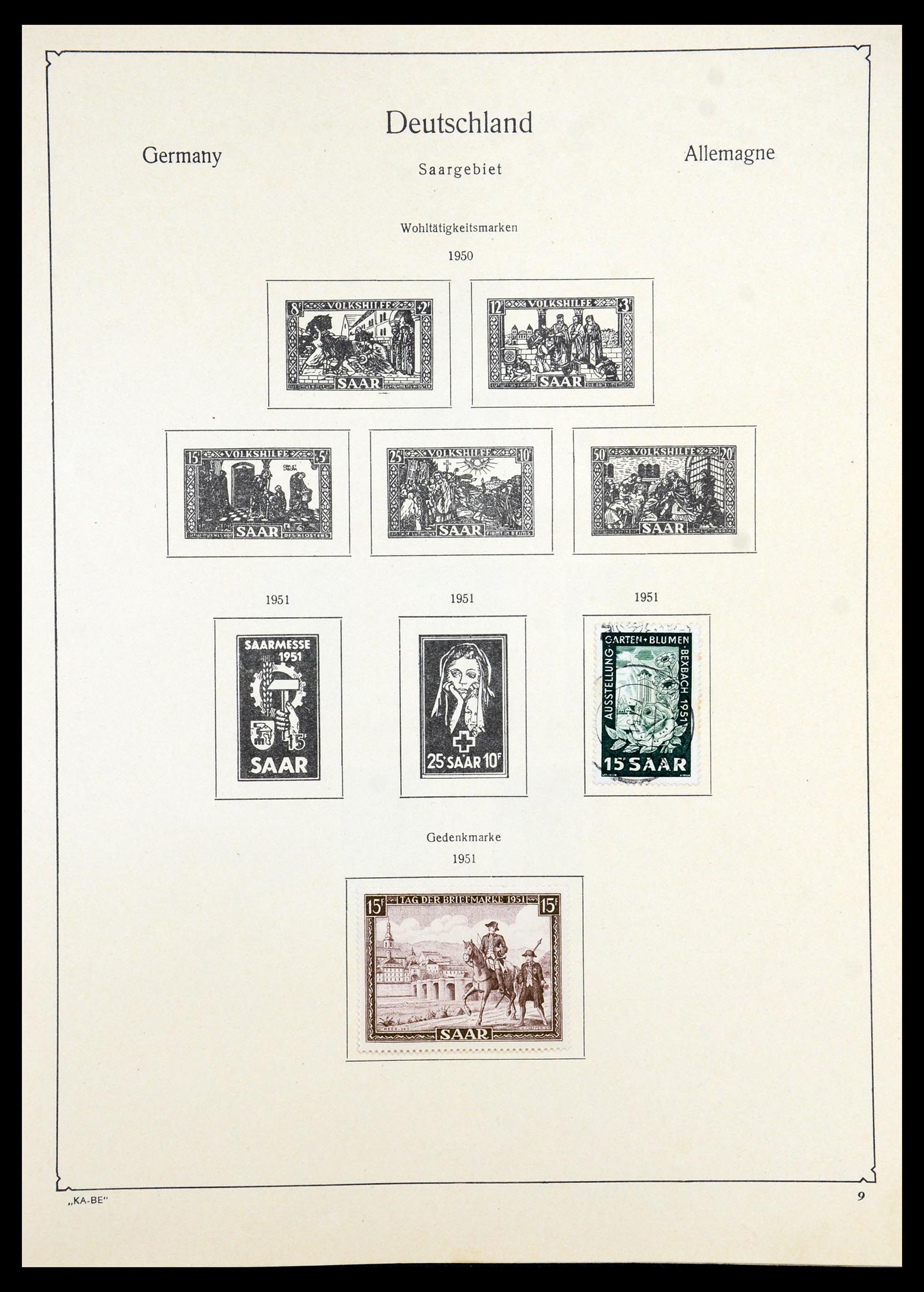 35966 098 - Postzegelverzameling 35966 Duitsland 1945-1965.