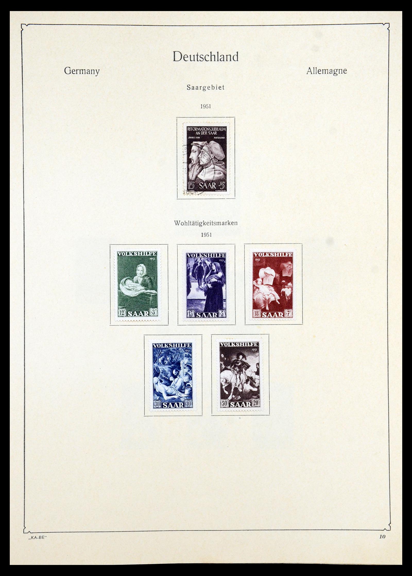 35966 099 - Postzegelverzameling 35966 Duitsland 1945-1965.