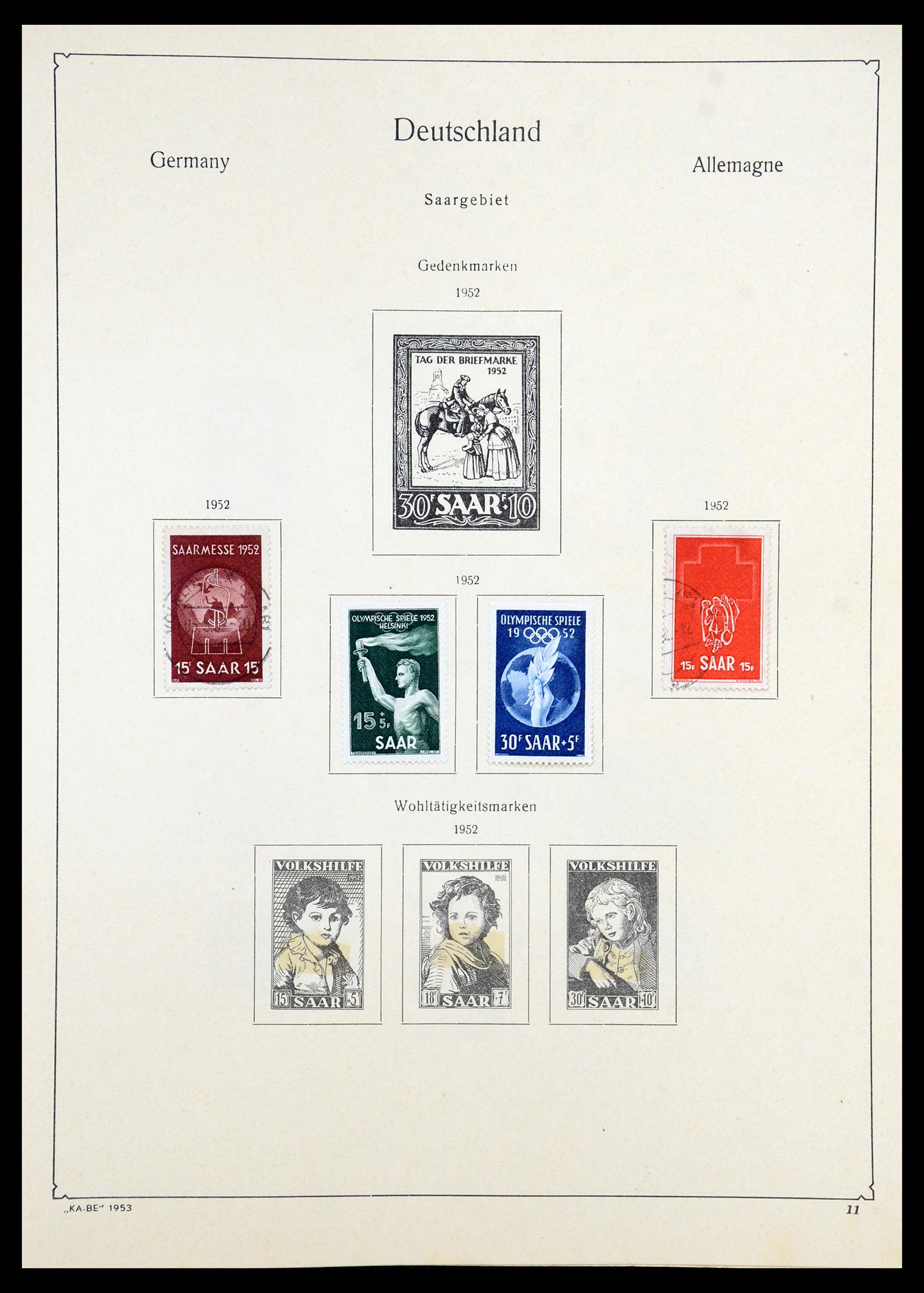 35966 100 - Postzegelverzameling 35966 Duitsland 1945-1965.