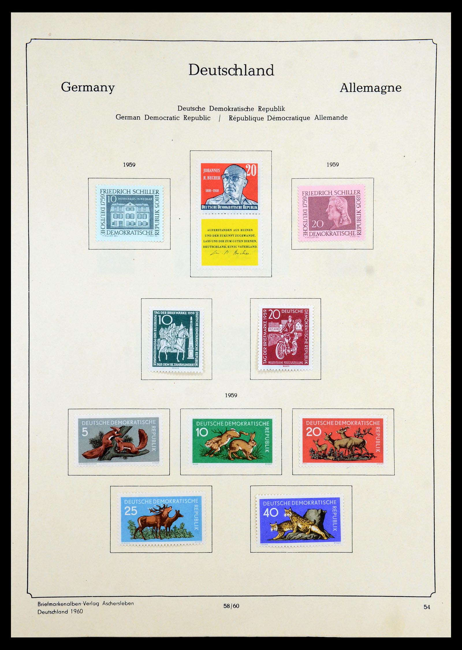 35966 161 - Stamp collection 35966 Germany 1945-1965.
