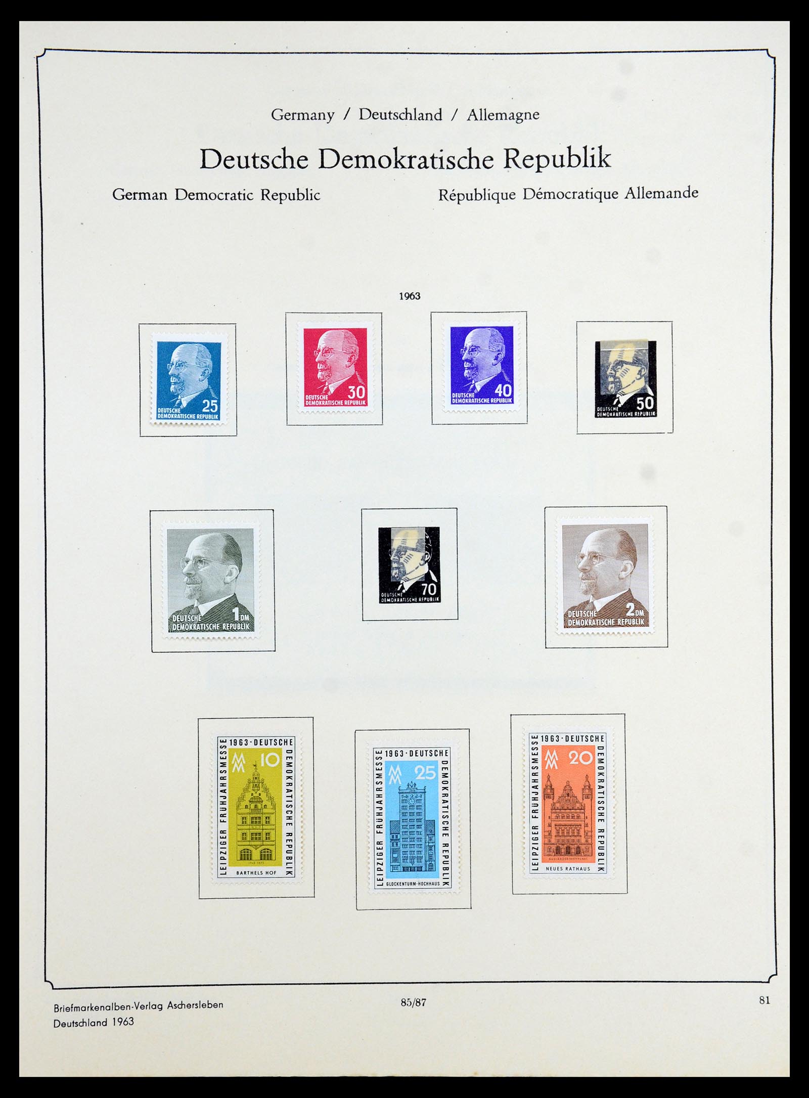 35966 187 - Stamp collection 35966 Germany 1945-1965.