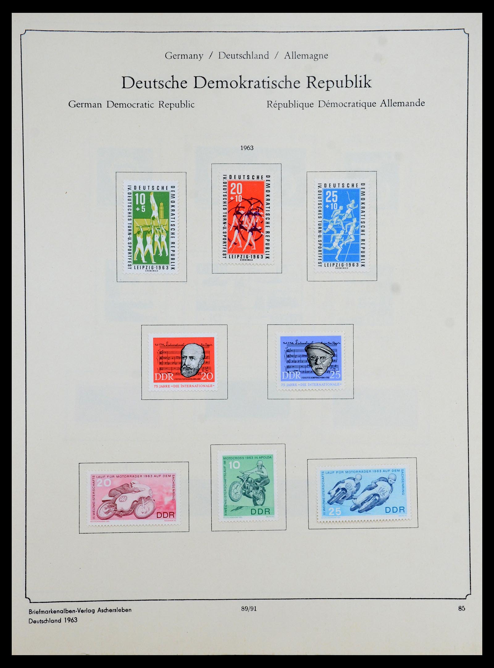35966 191 - Stamp collection 35966 Germany 1945-1965.