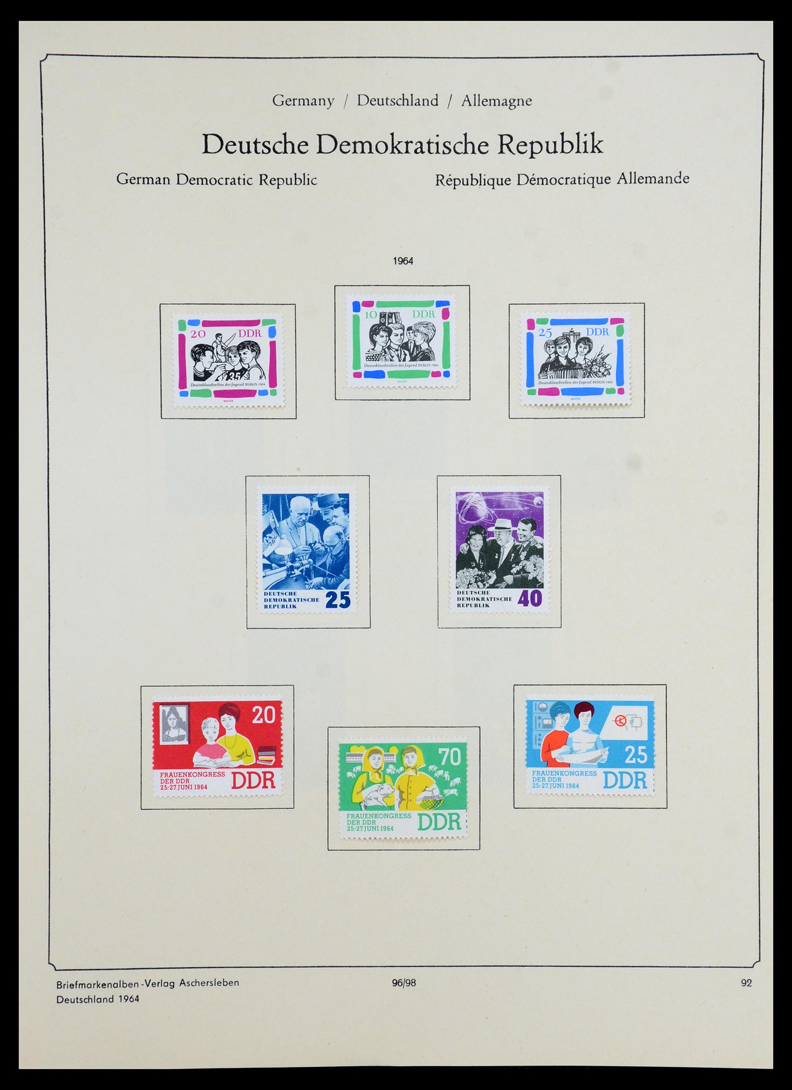 35966 198 - Stamp collection 35966 Germany 1945-1965.