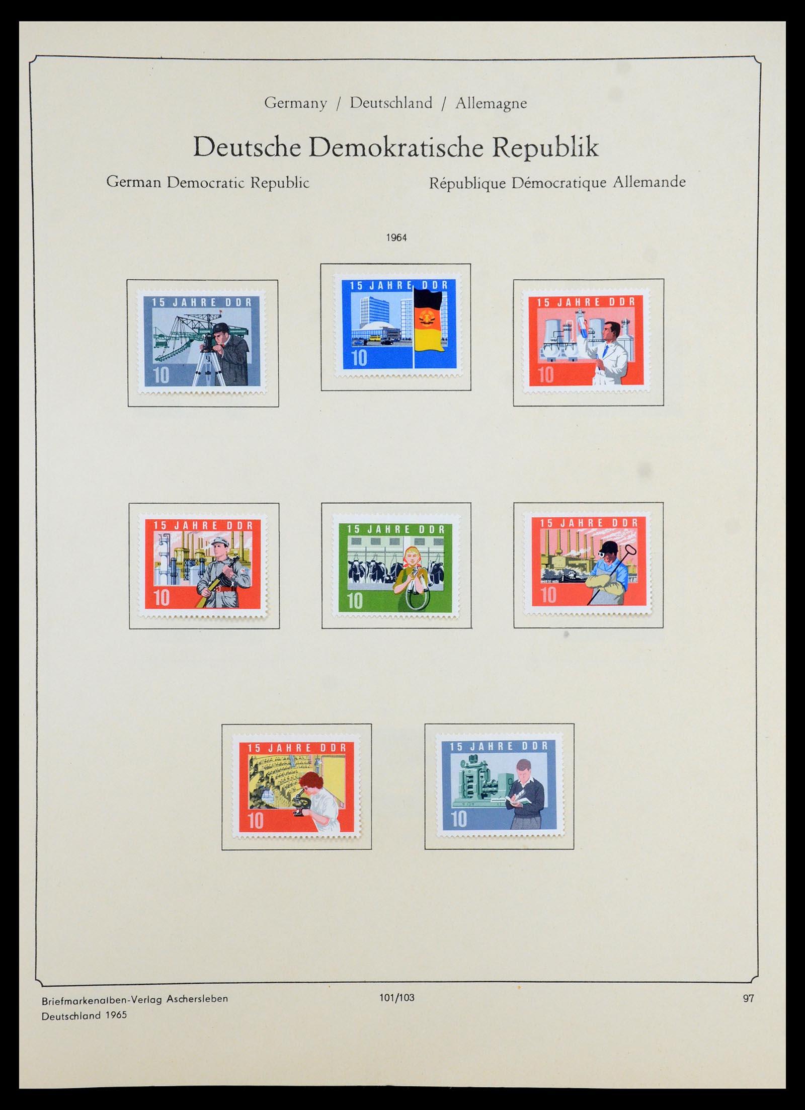 35966 203 - Postzegelverzameling 35966 Duitsland 1945-1965.