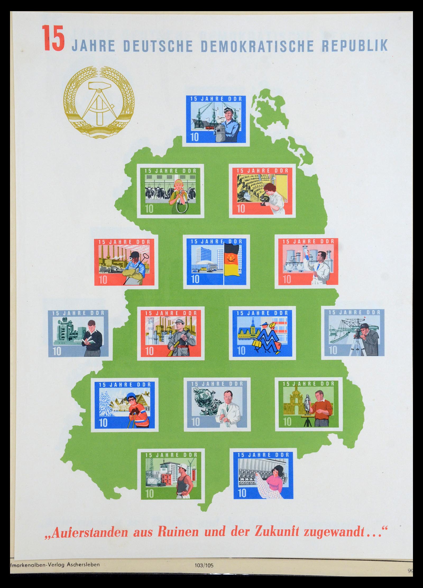 35966 205 - Postzegelverzameling 35966 Duitsland 1945-1965.