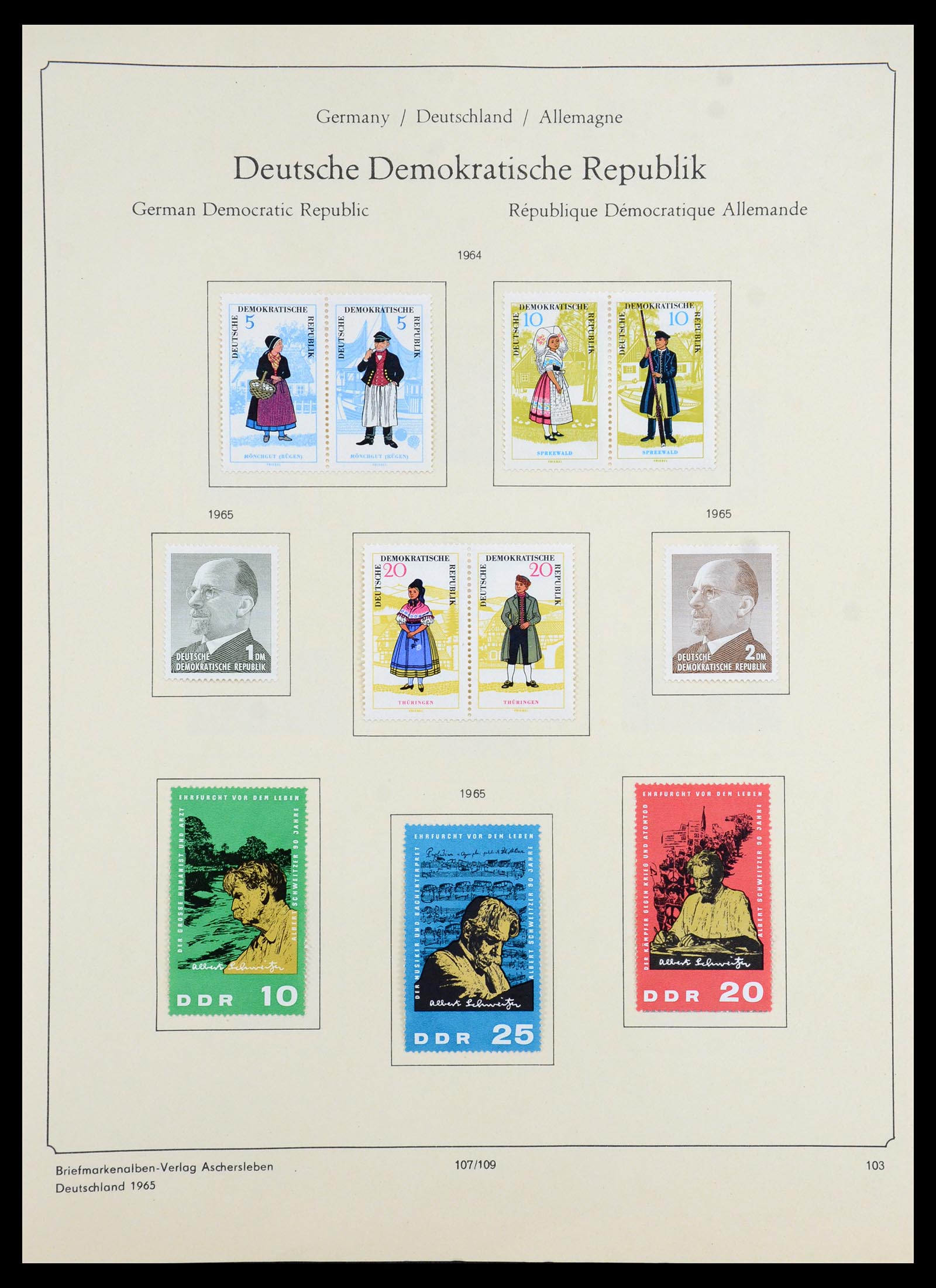 35966 209 - Postzegelverzameling 35966 Duitsland 1945-1965.