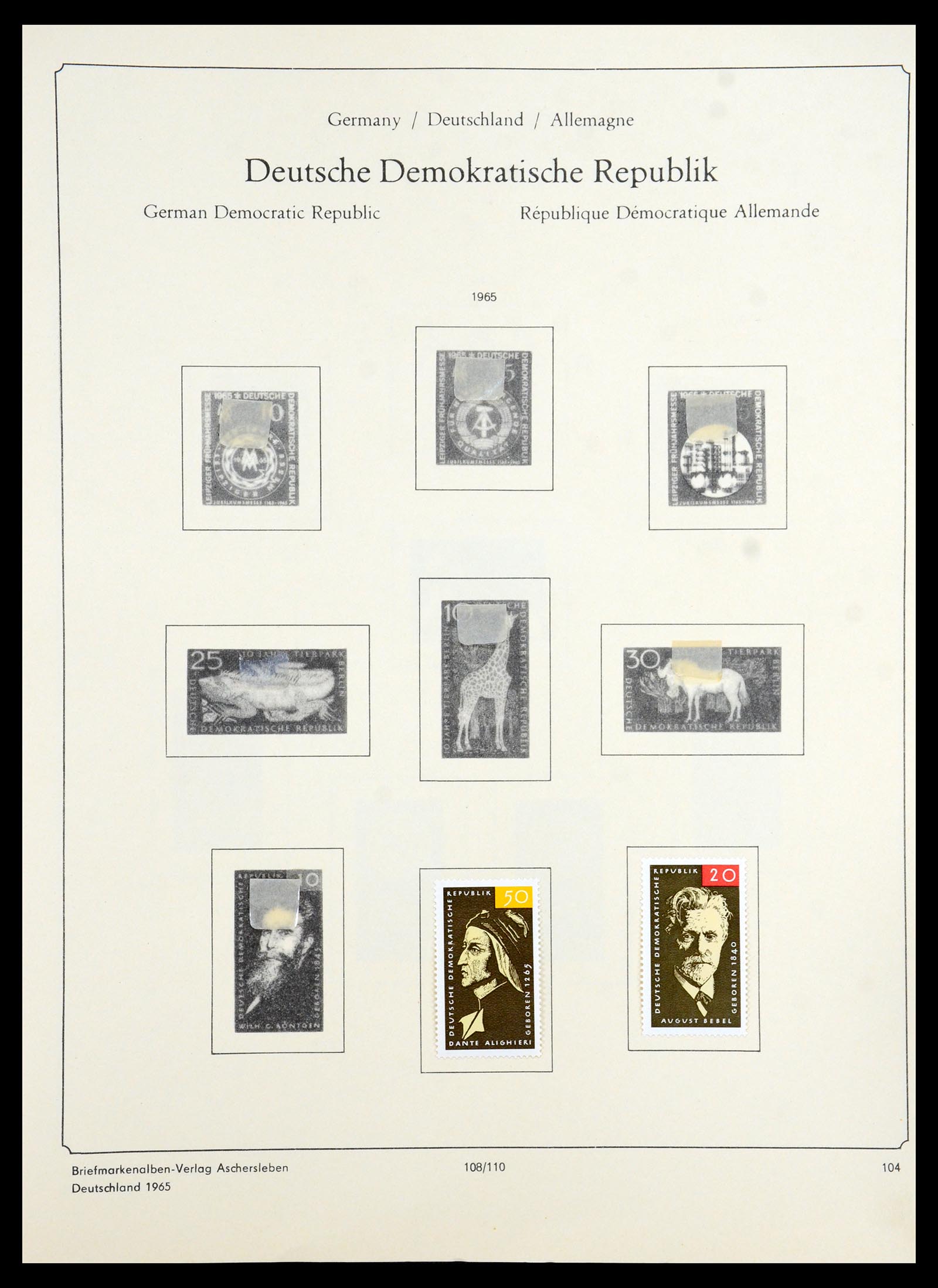 35966 210 - Postzegelverzameling 35966 Duitsland 1945-1965.