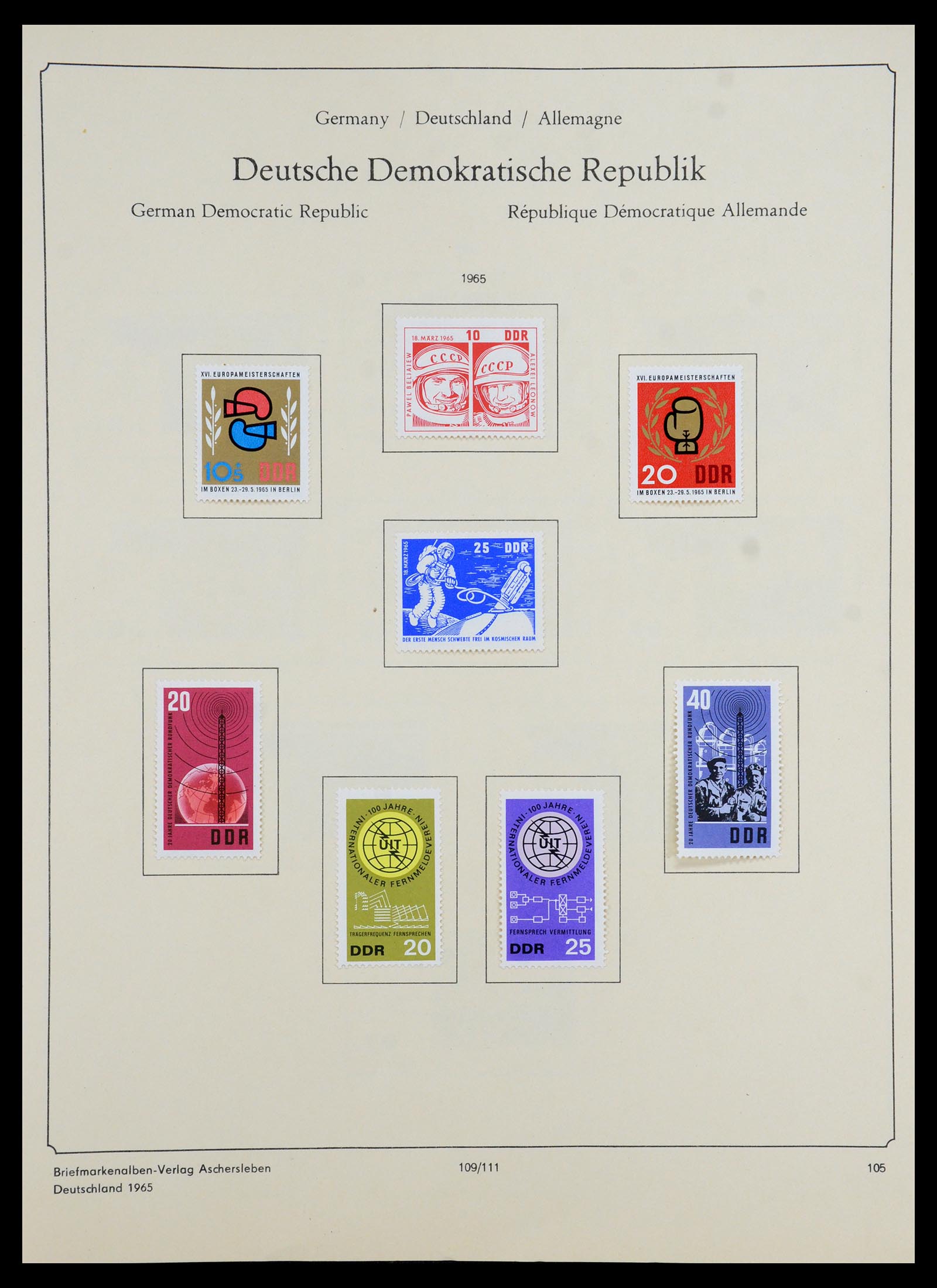 35966 211 - Postzegelverzameling 35966 Duitsland 1945-1965.