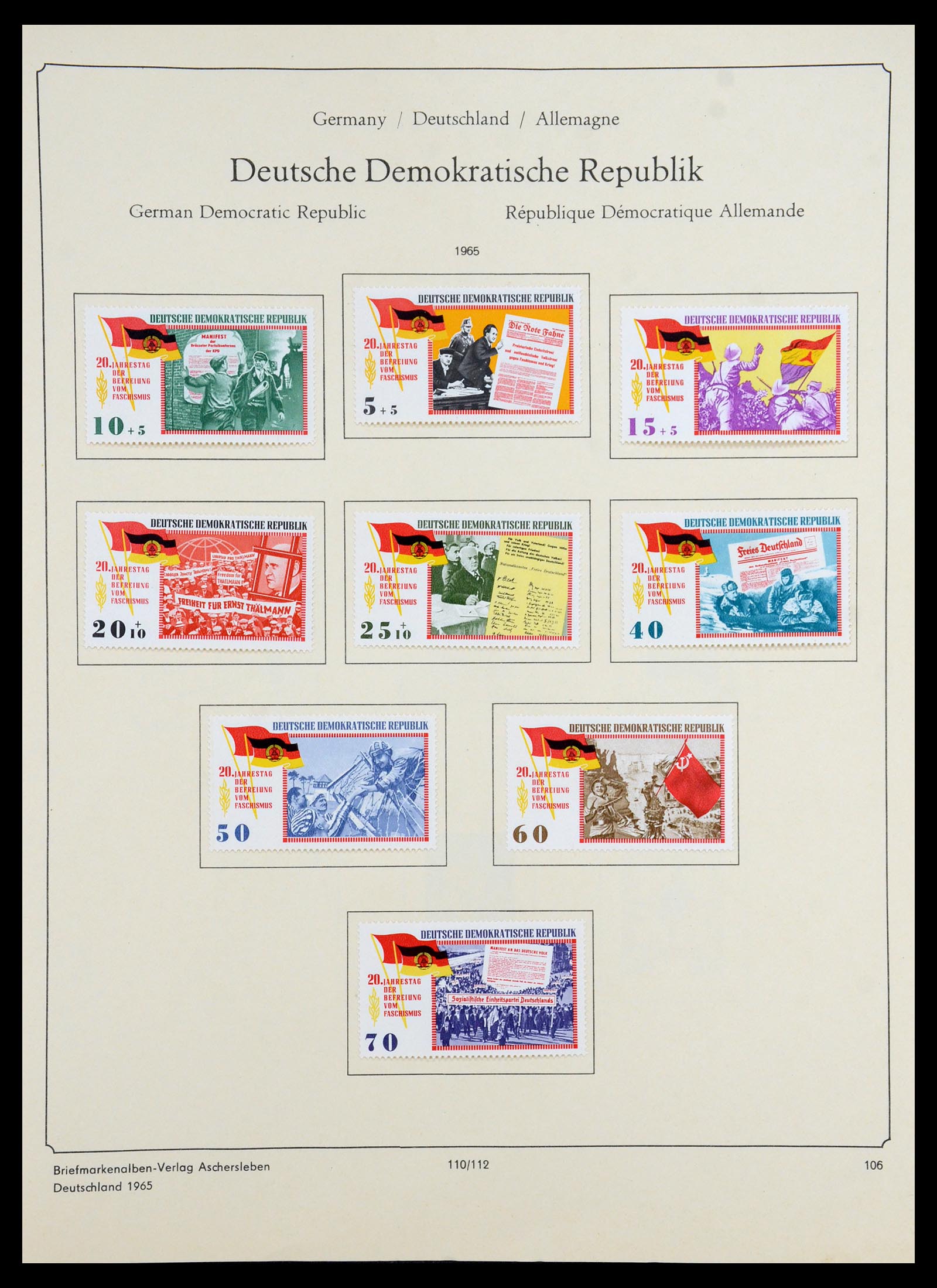 35966 212 - Postzegelverzameling 35966 Duitsland 1945-1965.