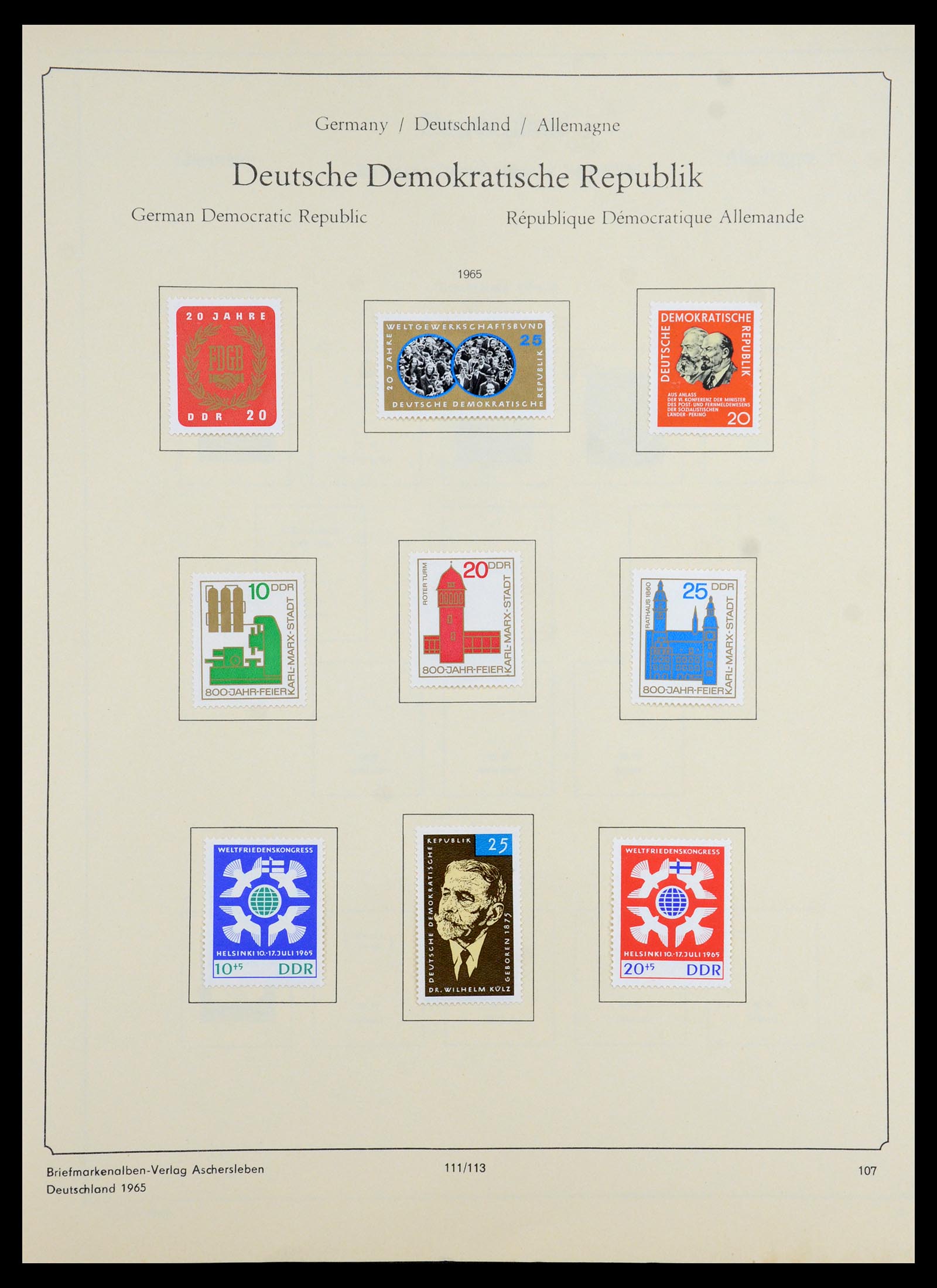 35966 213 - Postzegelverzameling 35966 Duitsland 1945-1965.