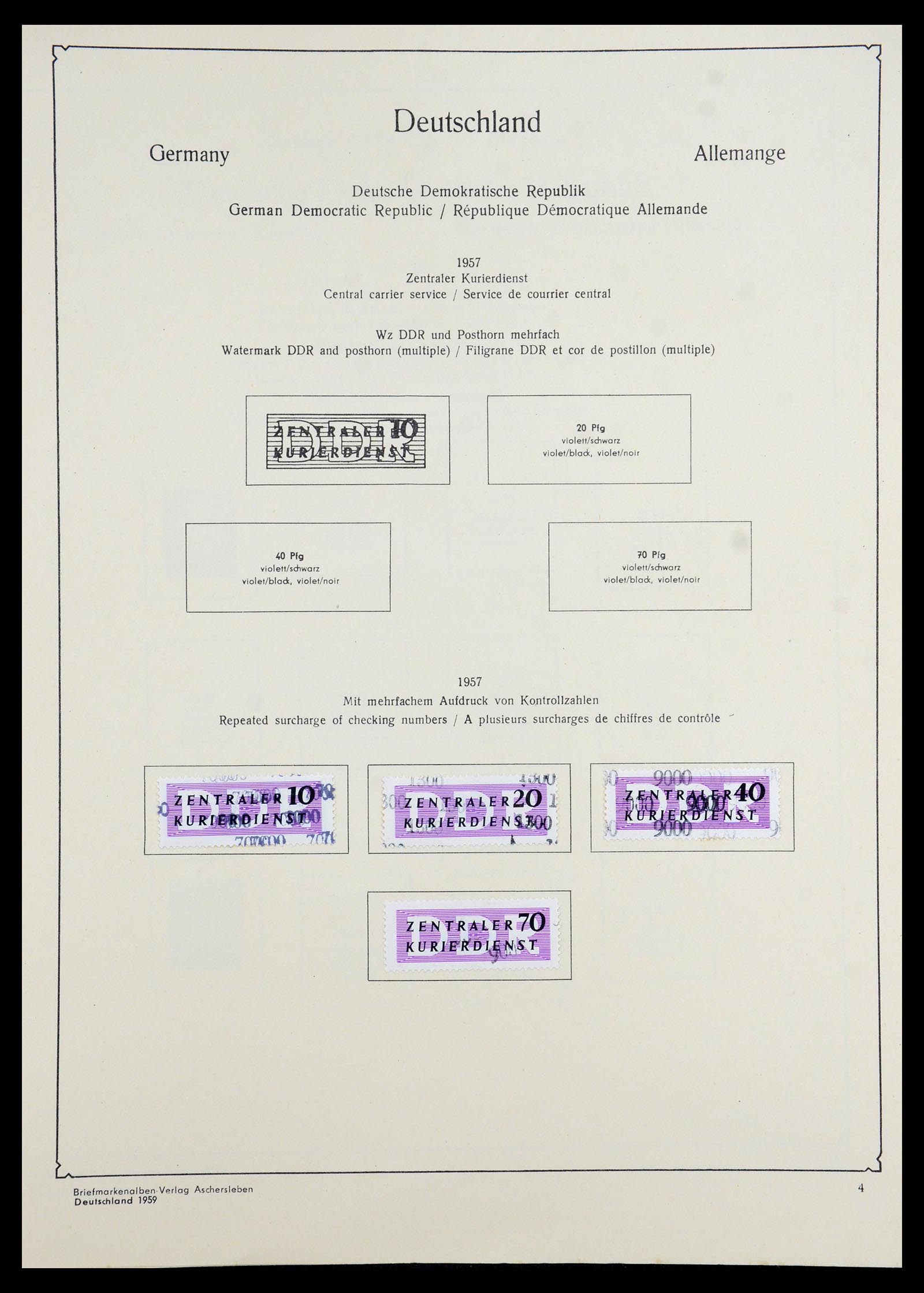 35966 217 - Postzegelverzameling 35966 Duitsland 1945-1965.