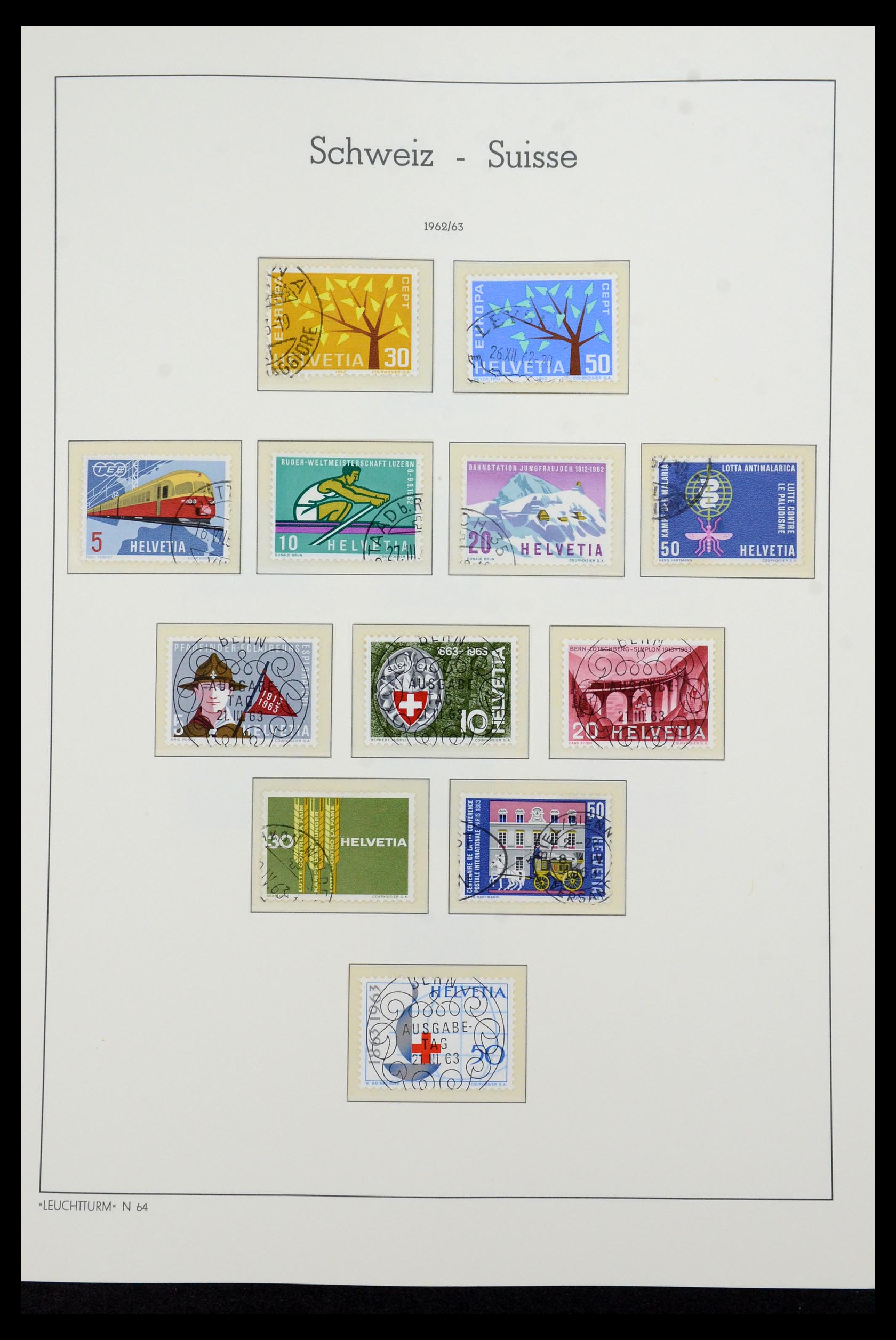35967 011 - Postzegelverzameling 35967 Zwitserland 1960-2012.