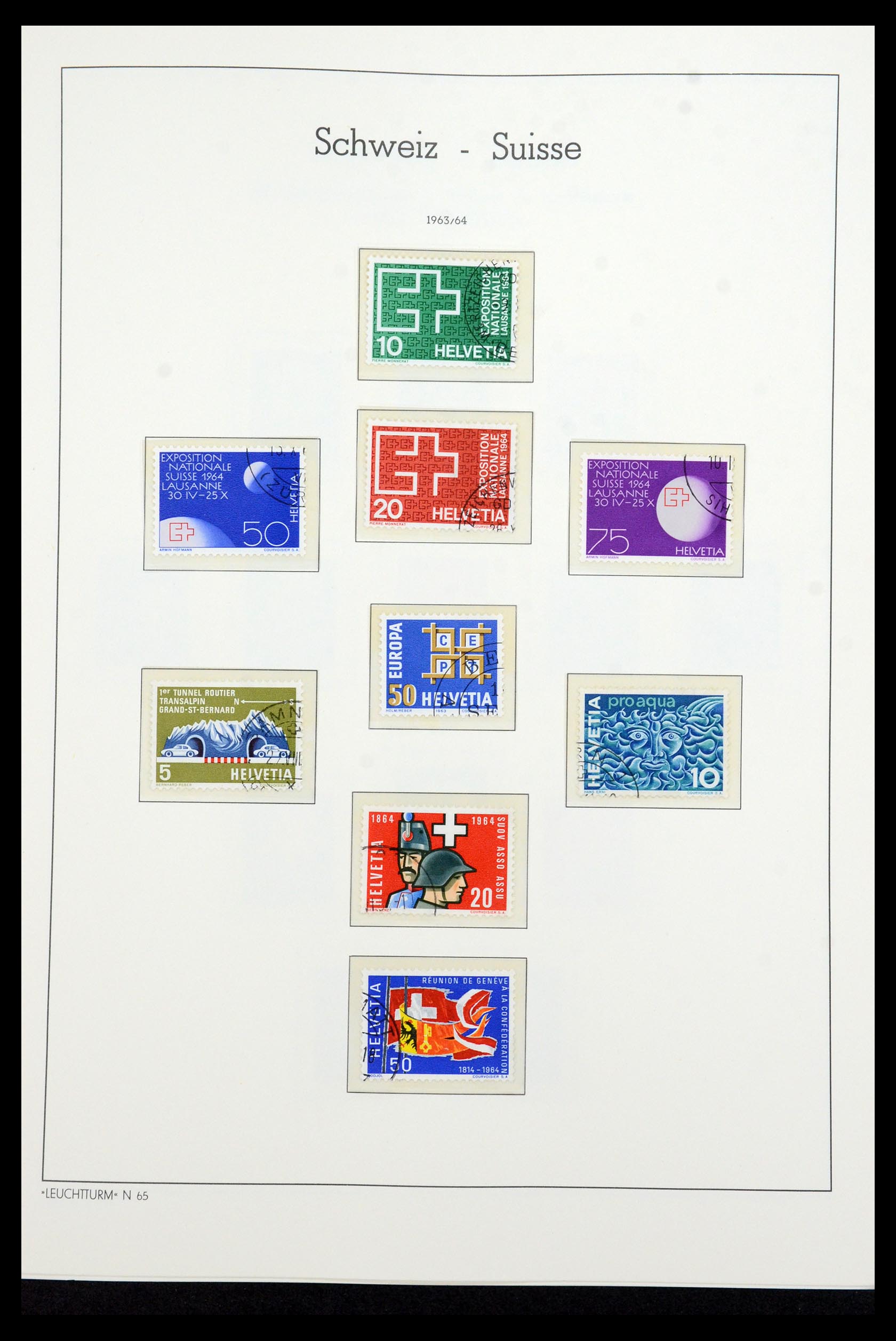 35967 015 - Postzegelverzameling 35967 Zwitserland 1960-2012.