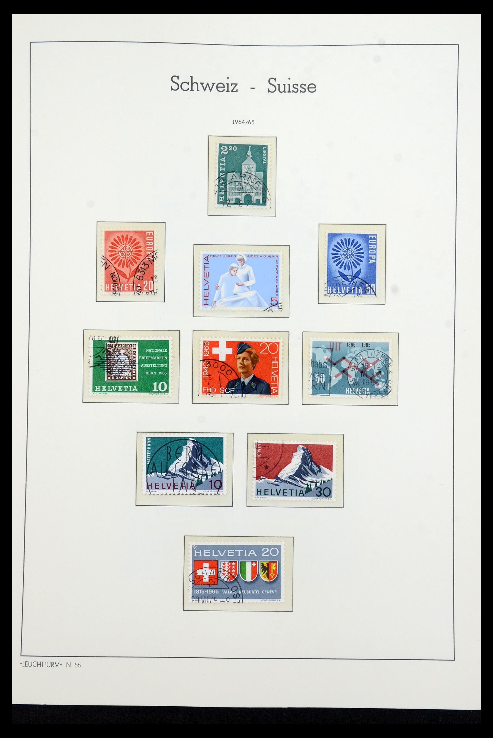 35967 021 - Postzegelverzameling 35967 Zwitserland 1960-2012.