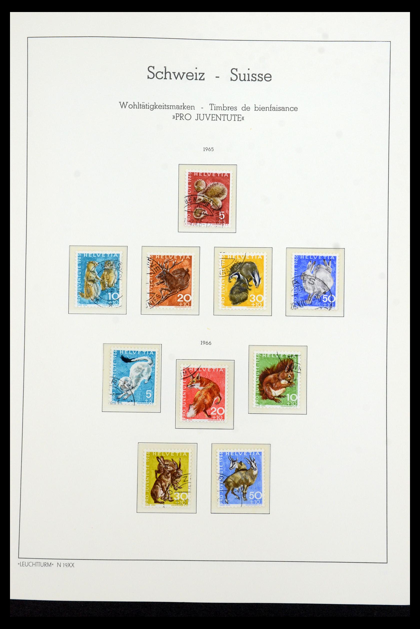 35967 027 - Postzegelverzameling 35967 Zwitserland 1960-2012.