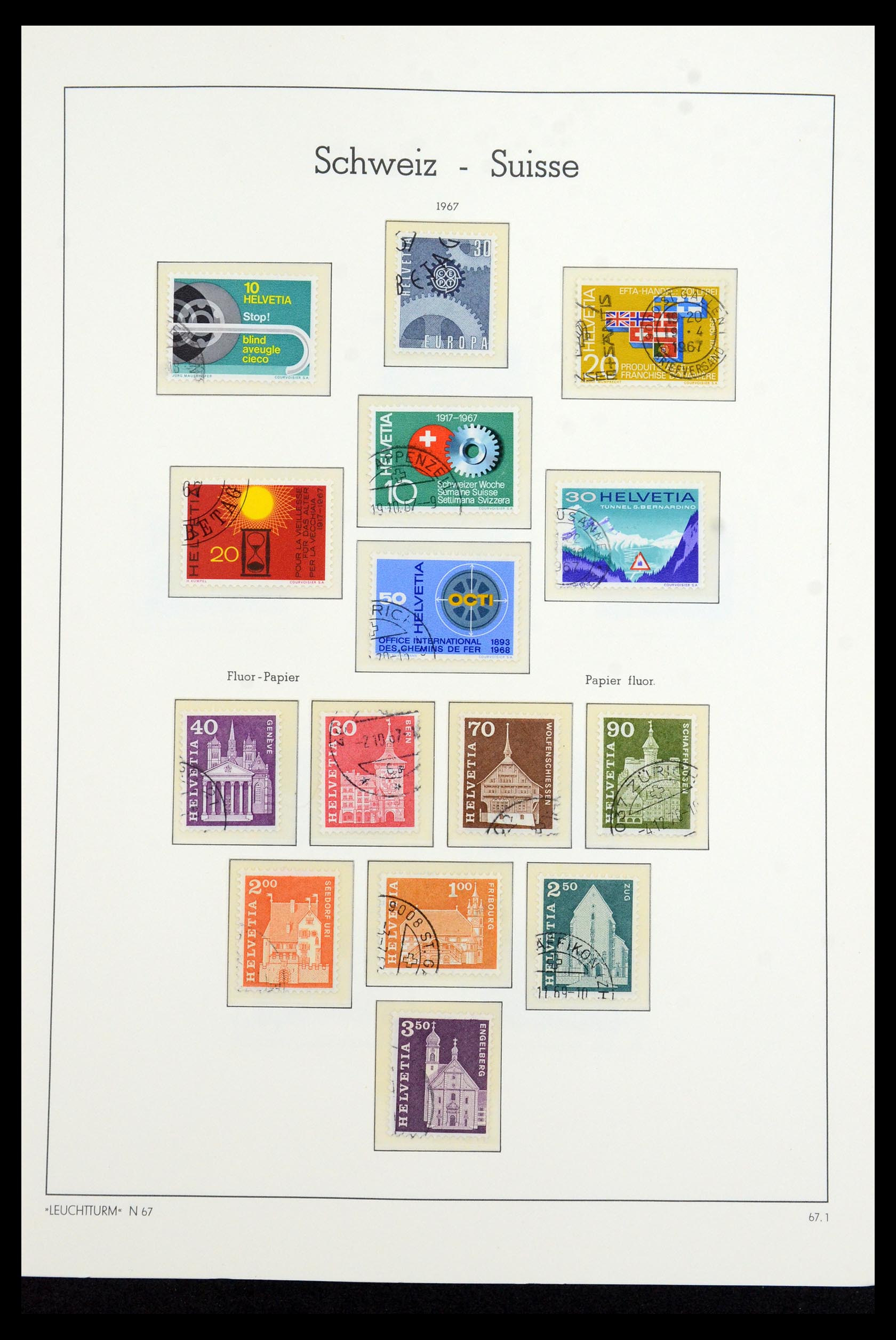 35967 036 - Stamp collection 35967 Switzerland 1960-2012.