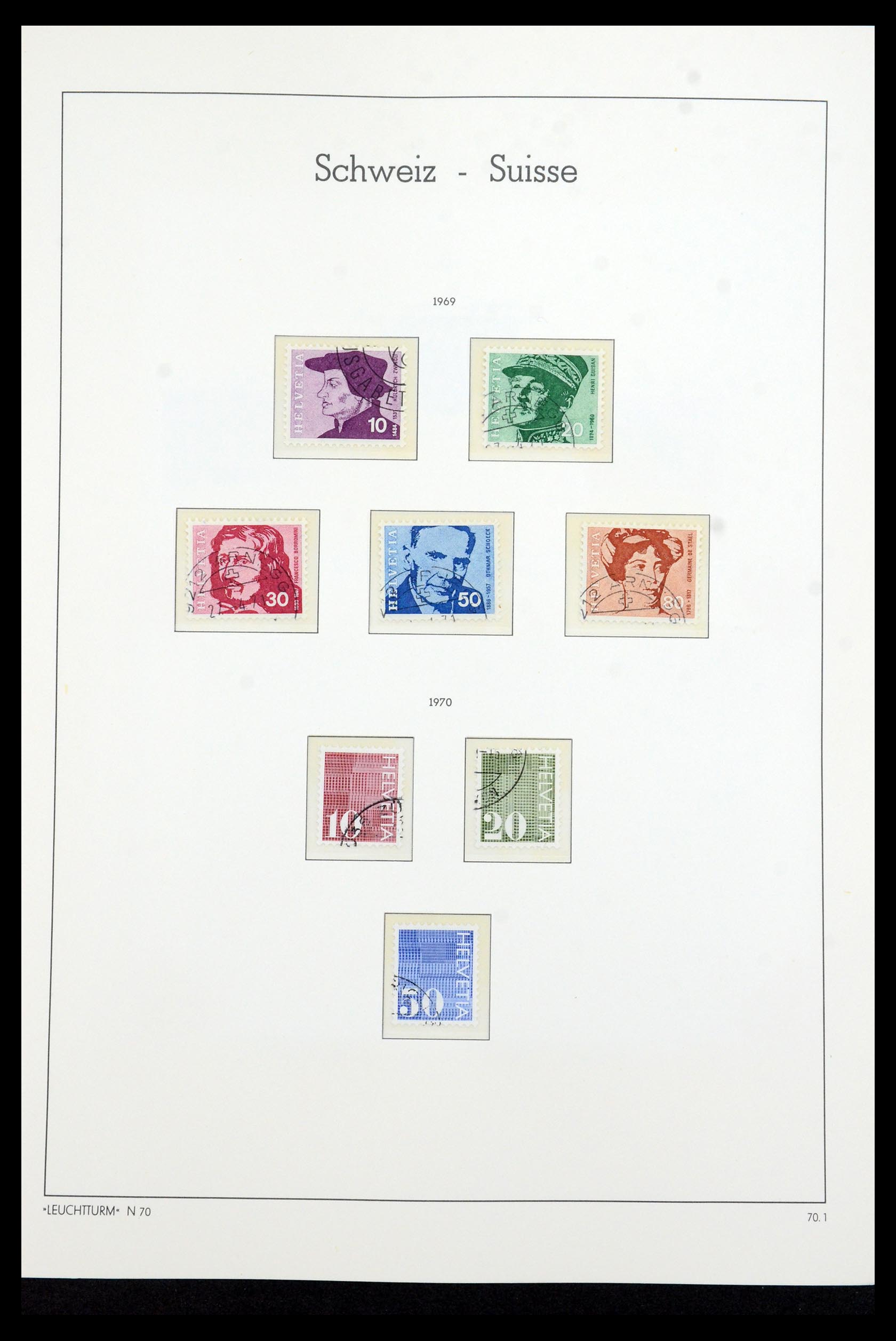 35967 043 - Stamp collection 35967 Switzerland 1960-2012.