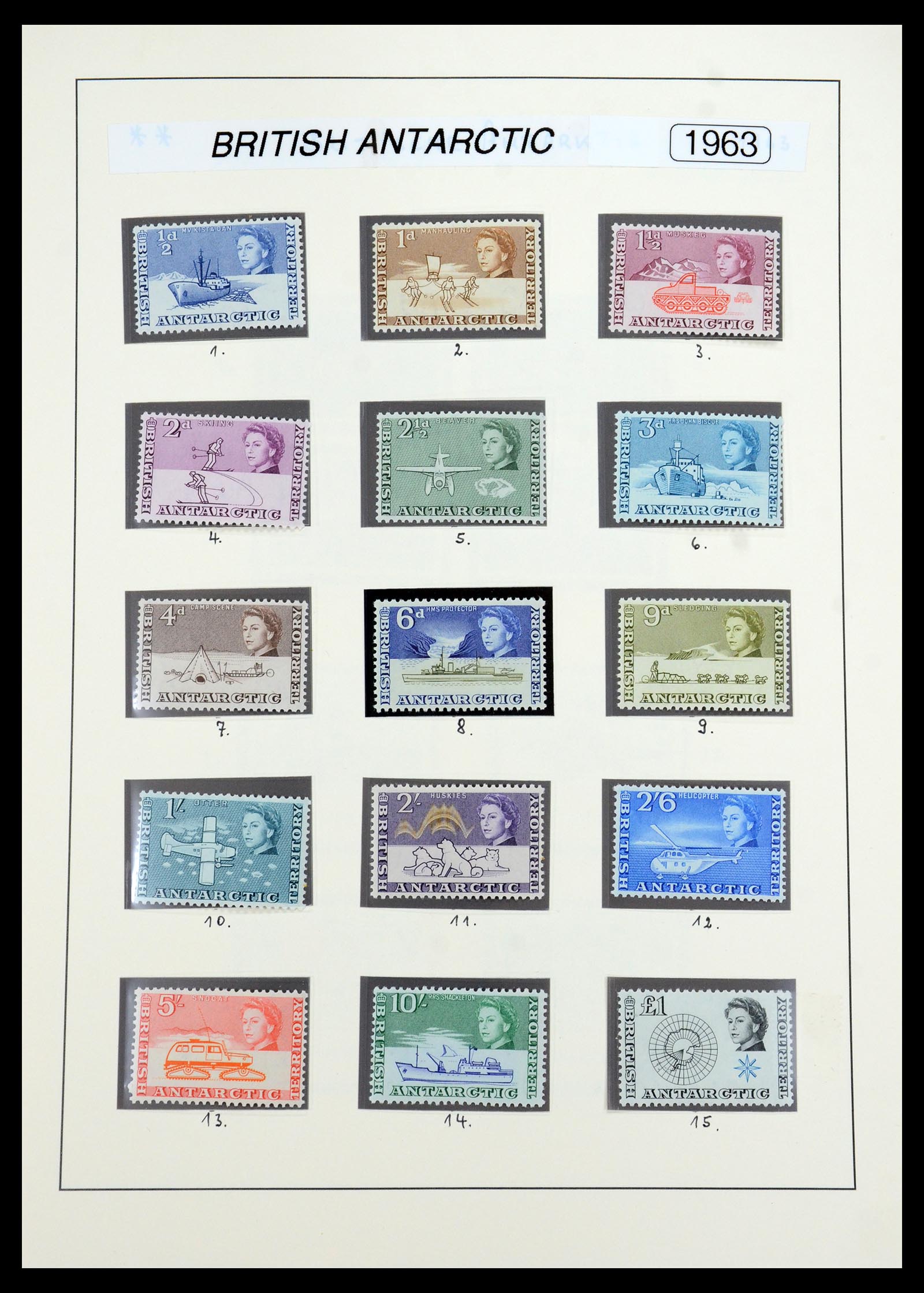 35971 001 - Postzegelverzameling 35971 Brits Antarctica 1963-2003.