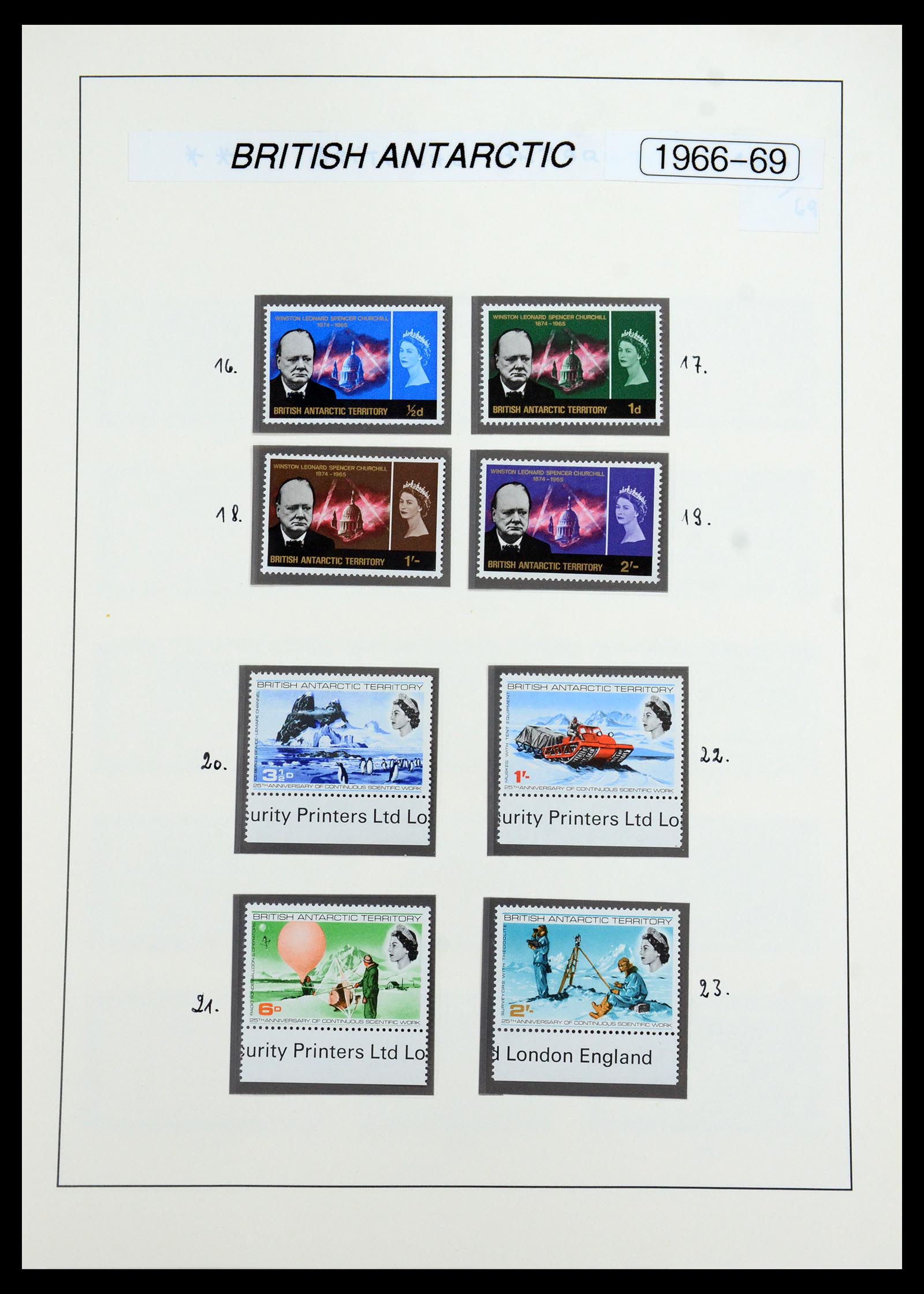 35971 002 - Postzegelverzameling 35971 Brits Antarctica 1963-2003.
