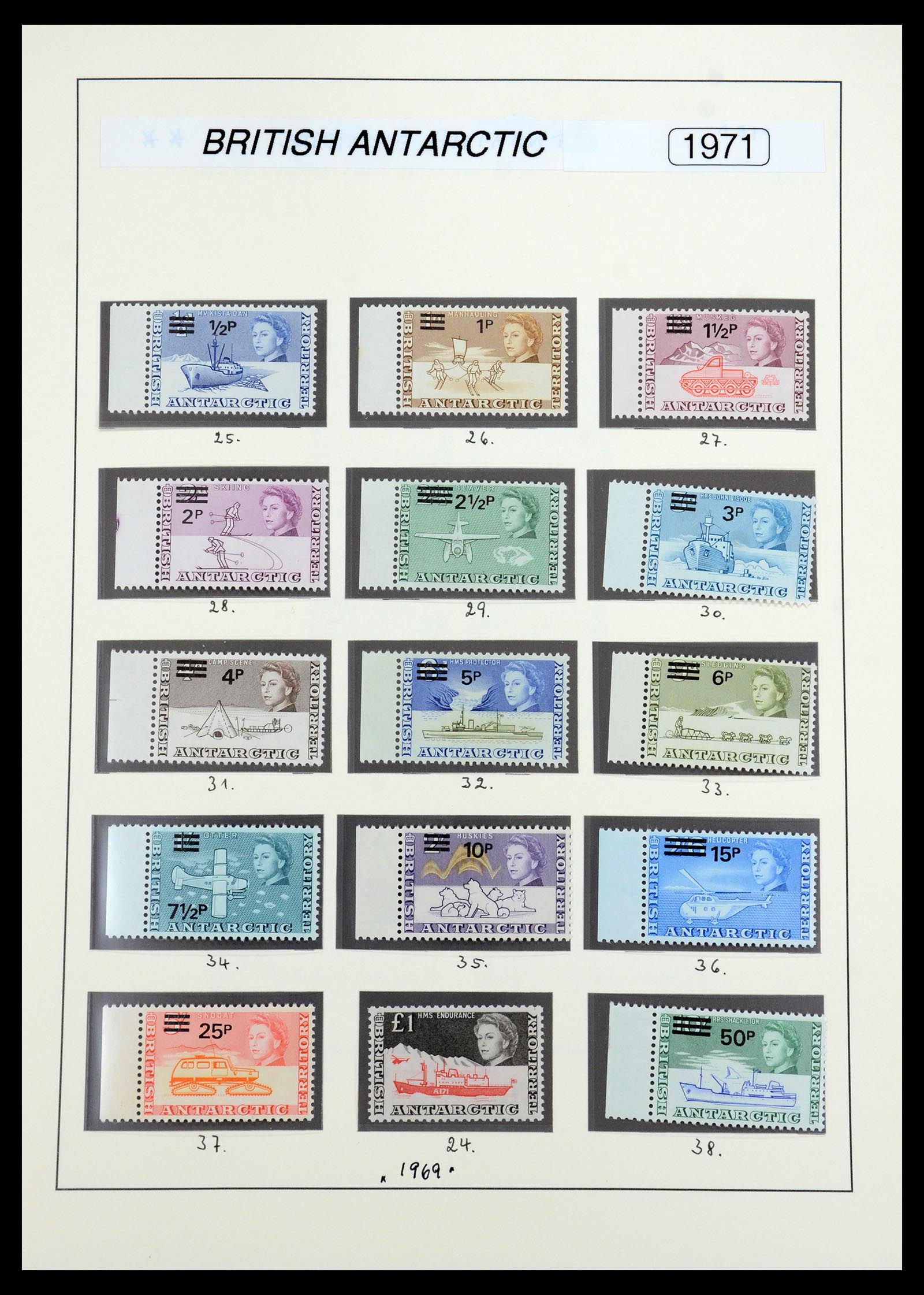 35971 003 - Postzegelverzameling 35971 Brits Antarctica 1963-2003.