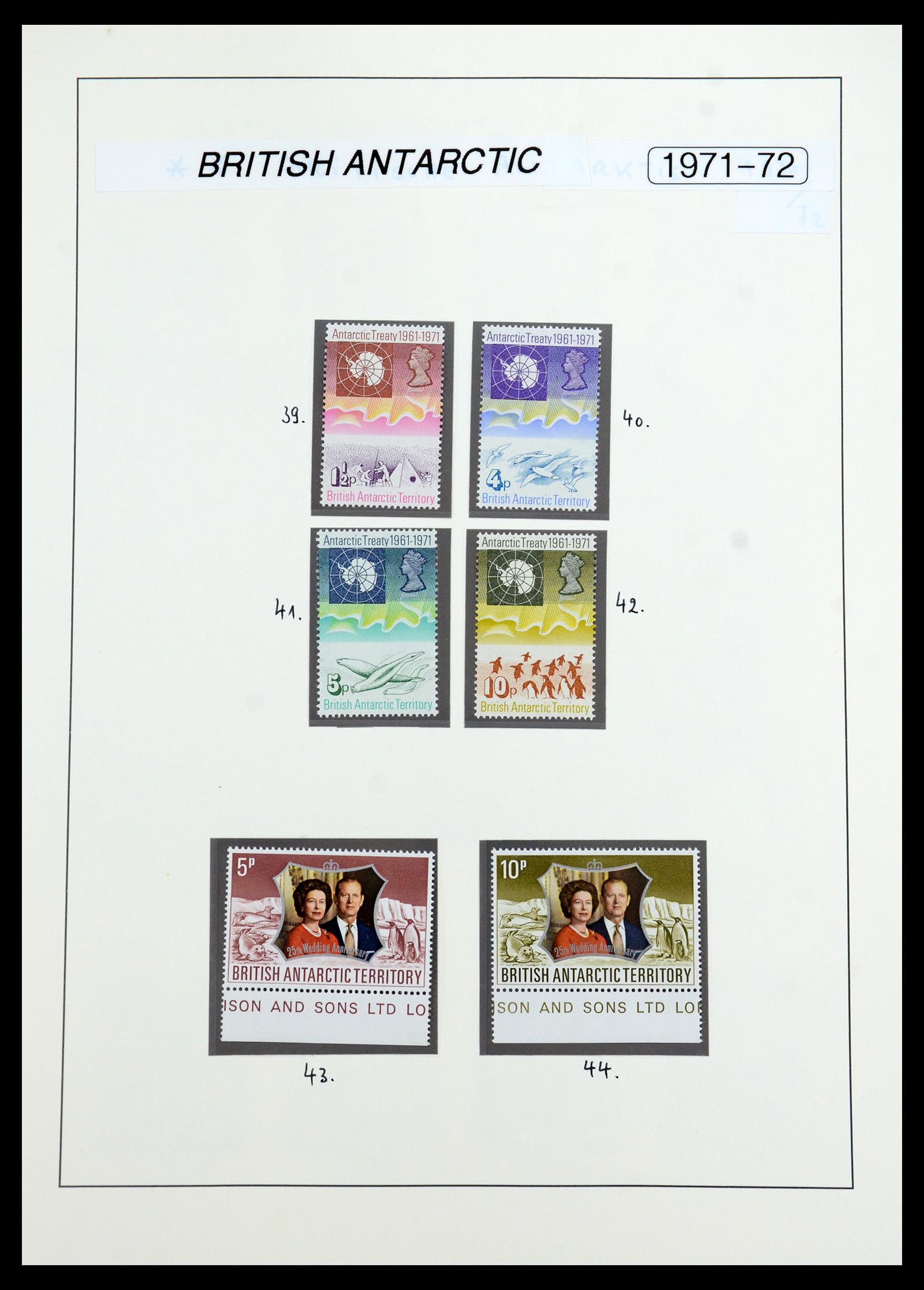35971 004 - Postzegelverzameling 35971 Brits Antarctica 1963-2003.