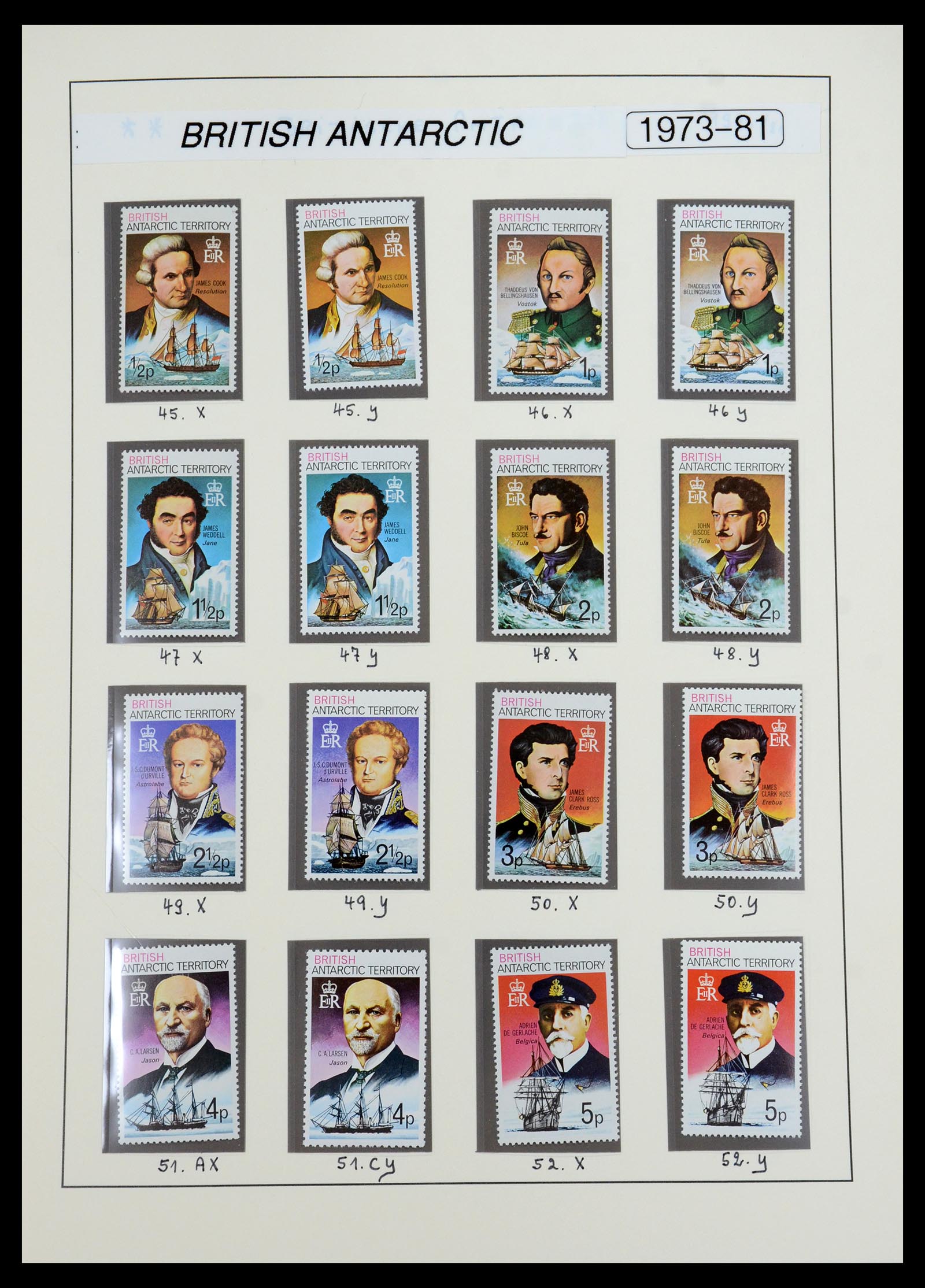 35971 005 - Postzegelverzameling 35971 Brits Antarctica 1963-2003.