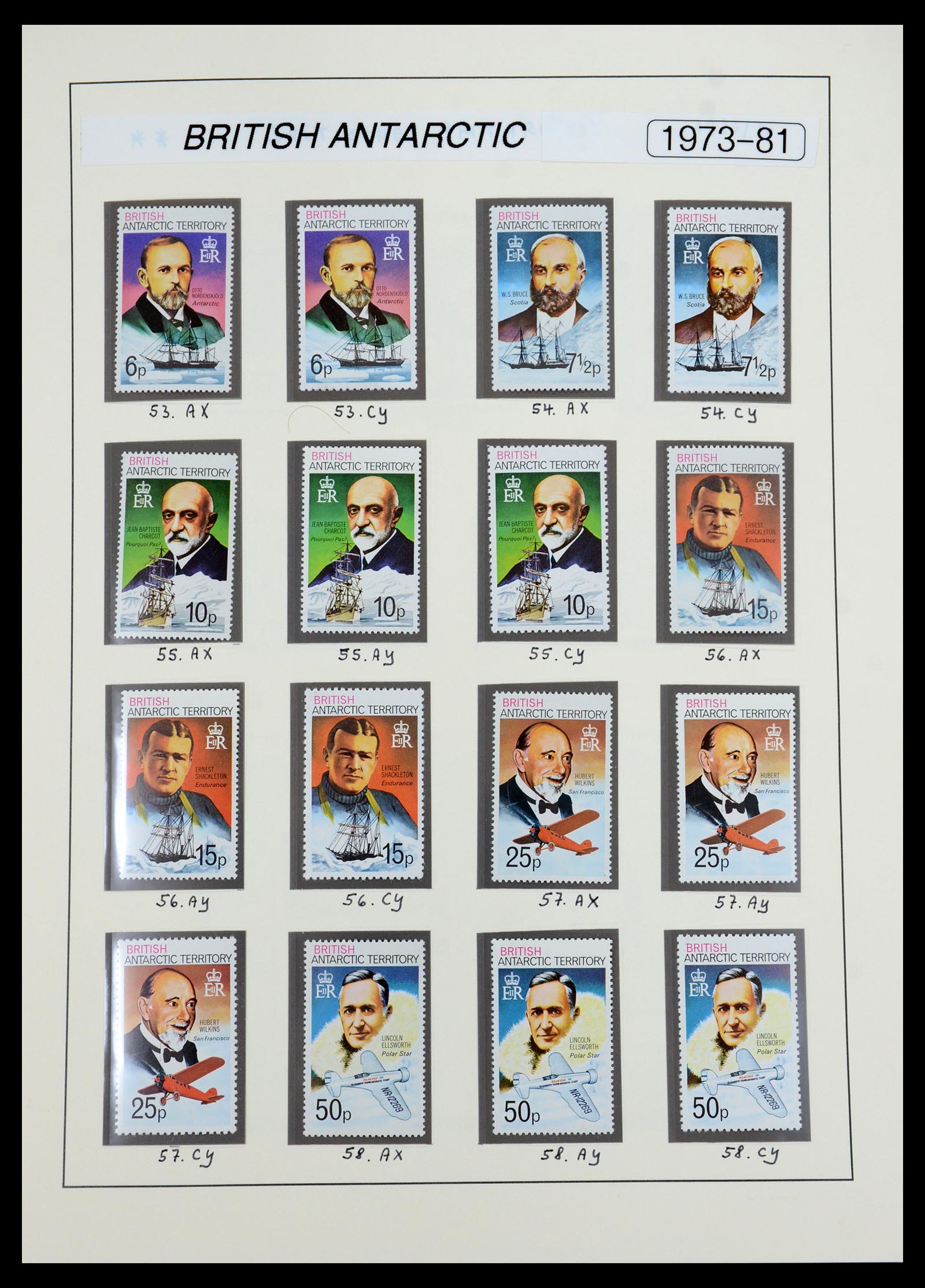 35971 007 - Postzegelverzameling 35971 Brits Antarctica 1963-2003.