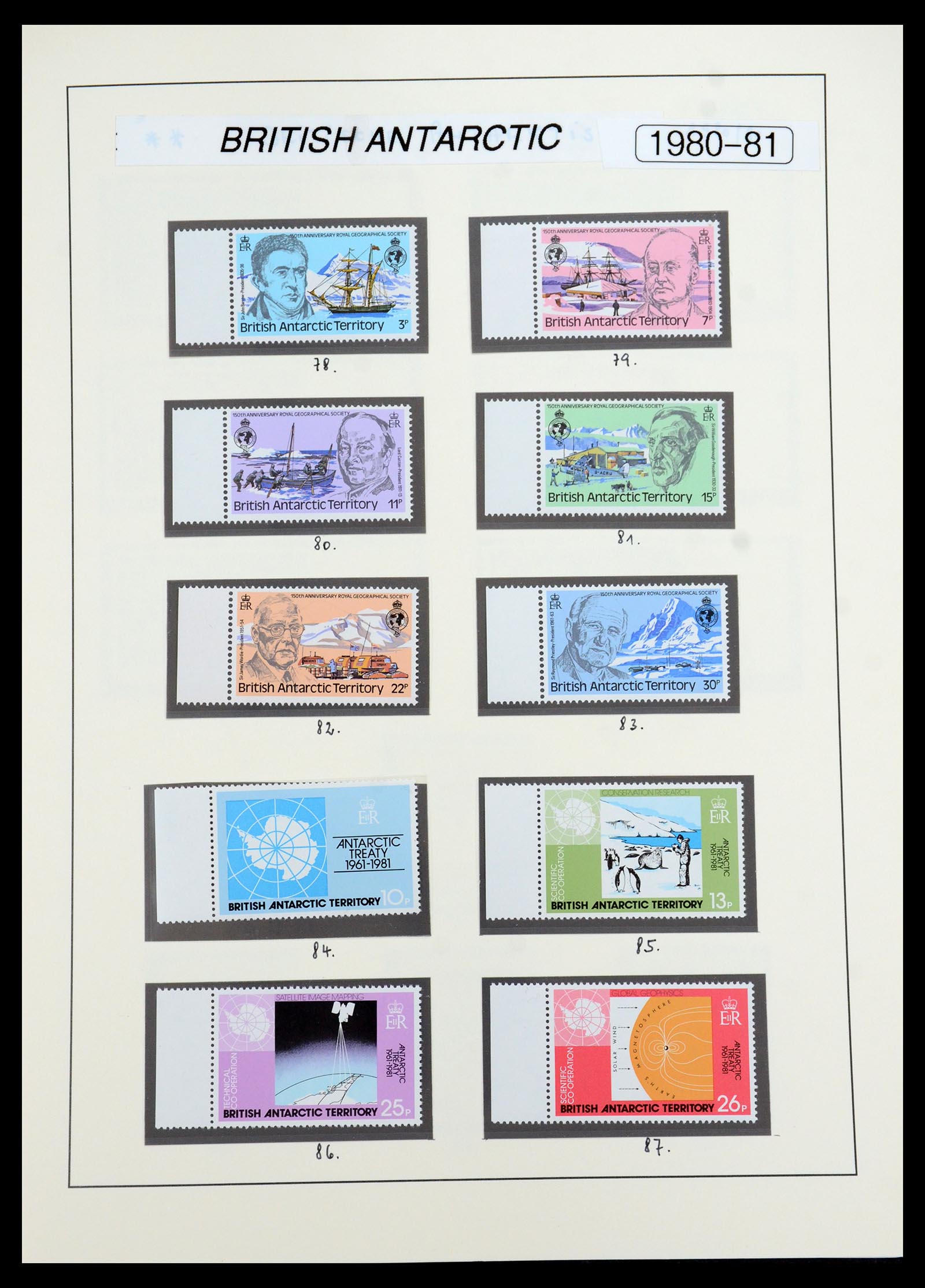 35971 011 - Stamp collection 35971 British Antarctic Territory 1963-2003.