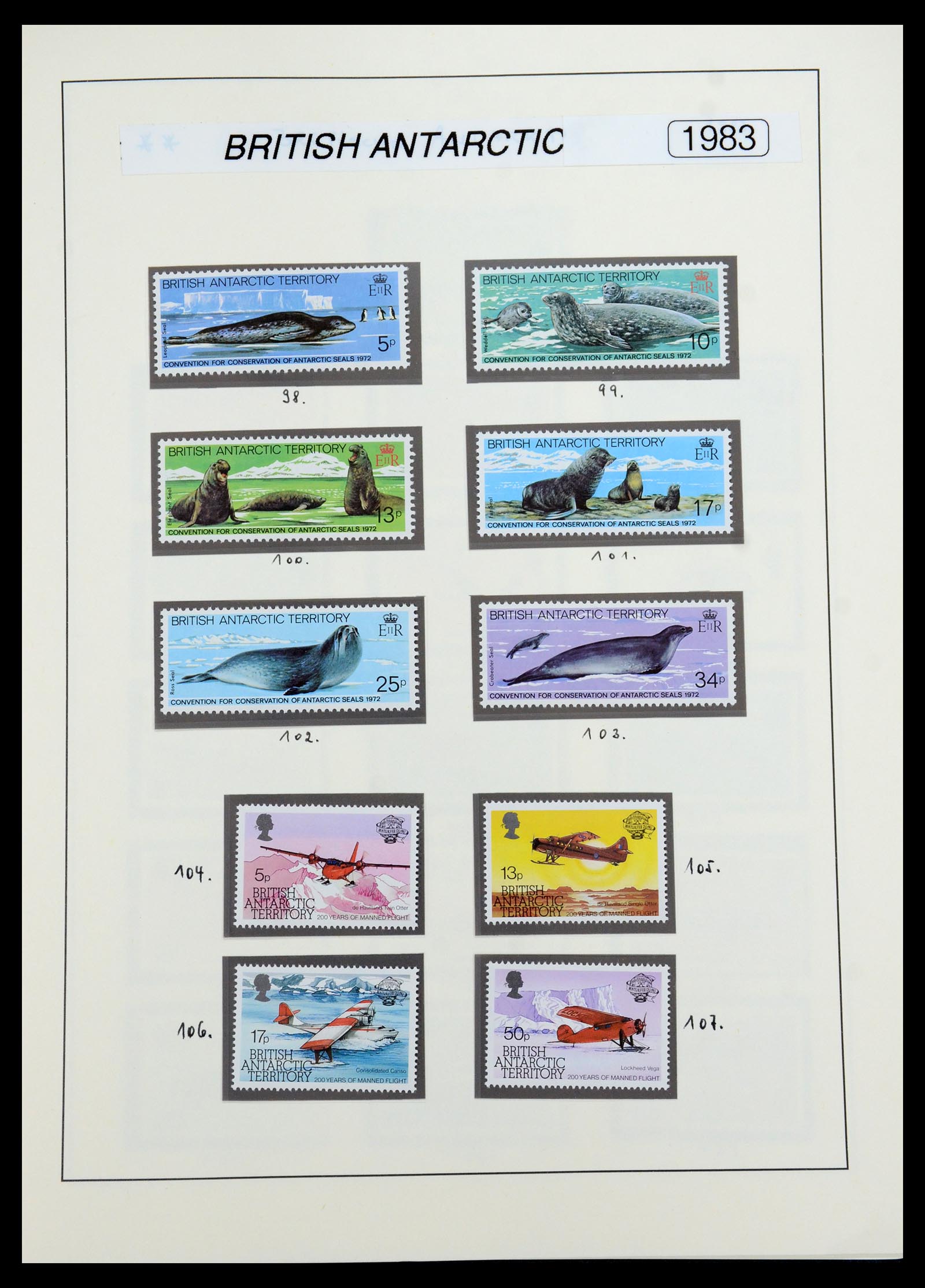 35971 013 - Postzegelverzameling 35971 Brits Antarctica 1963-2003.