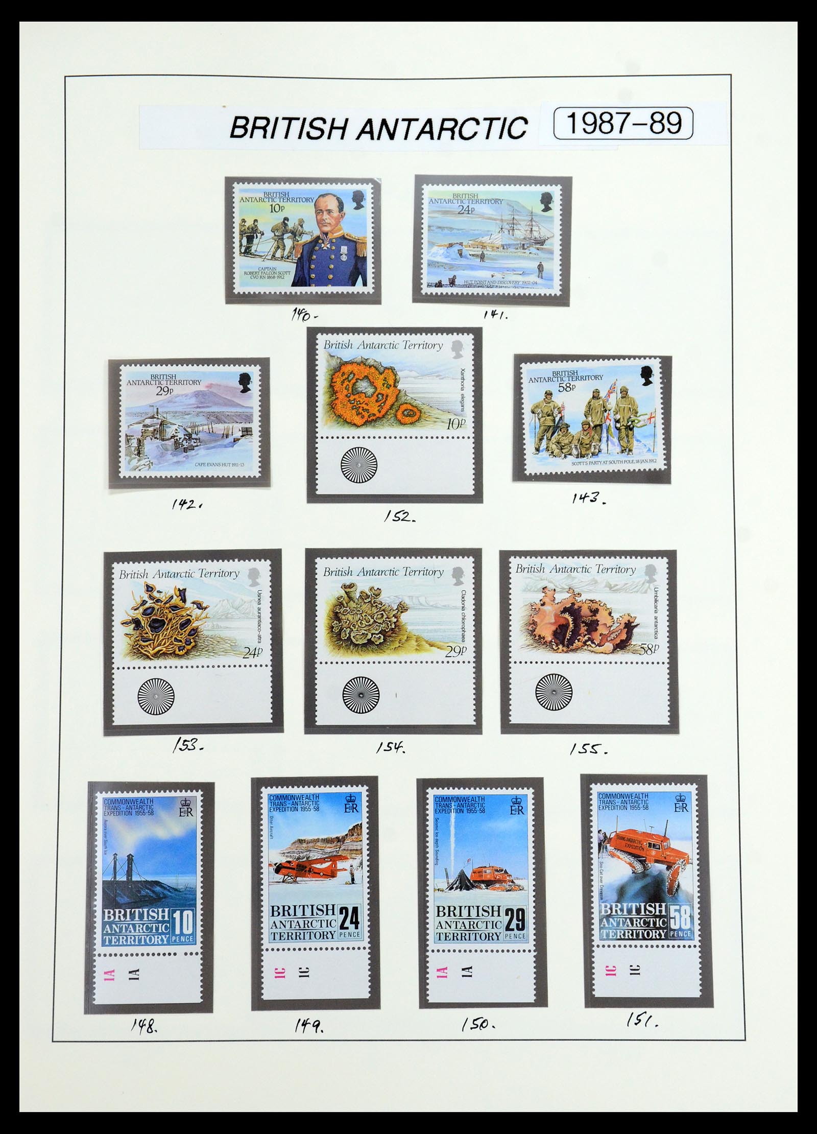 35971 017 - Postzegelverzameling 35971 Brits Antarctica 1963-2003.