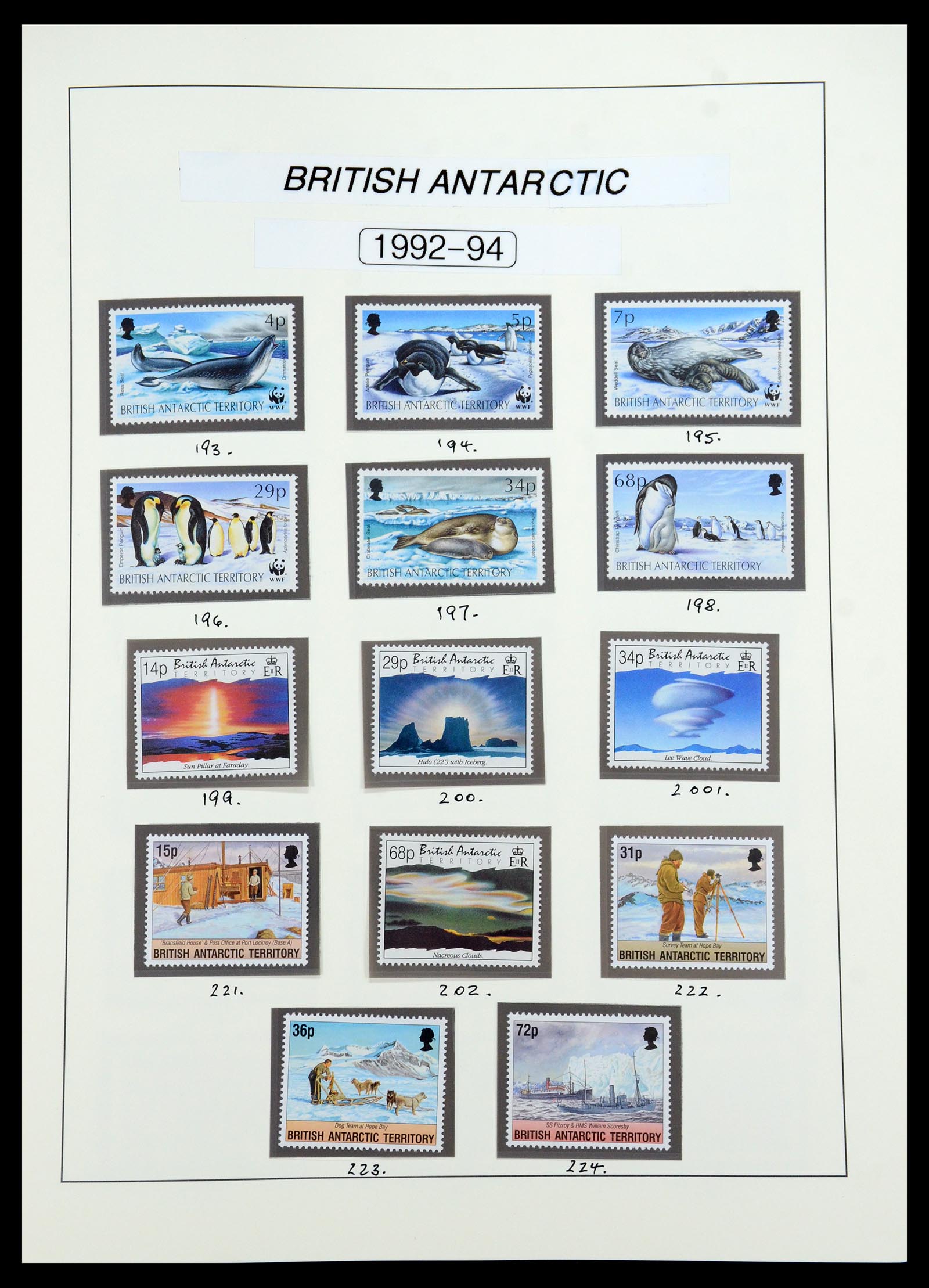 35971 021 - Postzegelverzameling 35971 Brits Antarctica 1963-2003.
