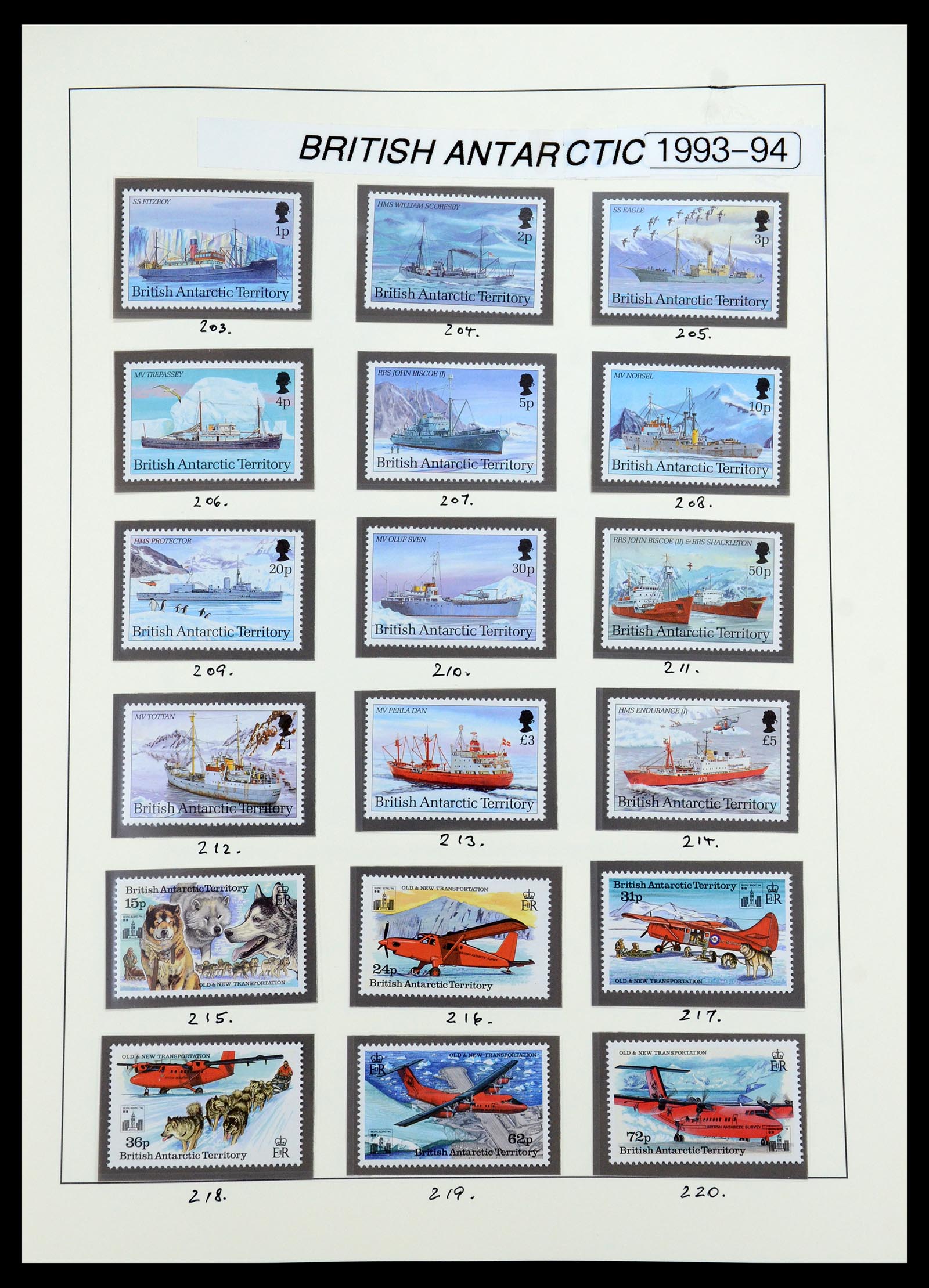 35971 022 - Postzegelverzameling 35971 Brits Antarctica 1963-2003.
