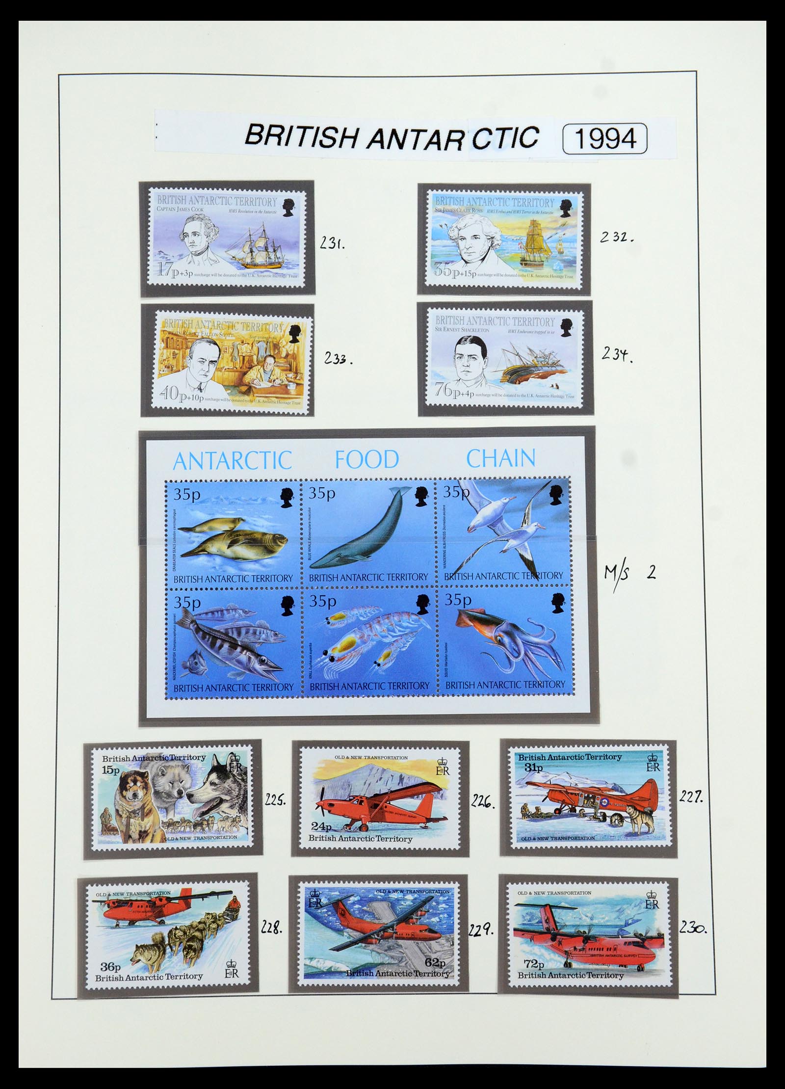 35971 023 - Postzegelverzameling 35971 Brits Antarctica 1963-2003.