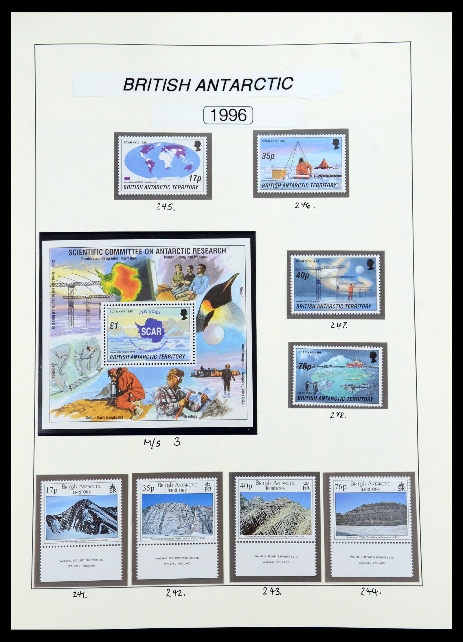 35971 024 - Postzegelverzameling 35971 Brits Antarctica 1963-2003.
