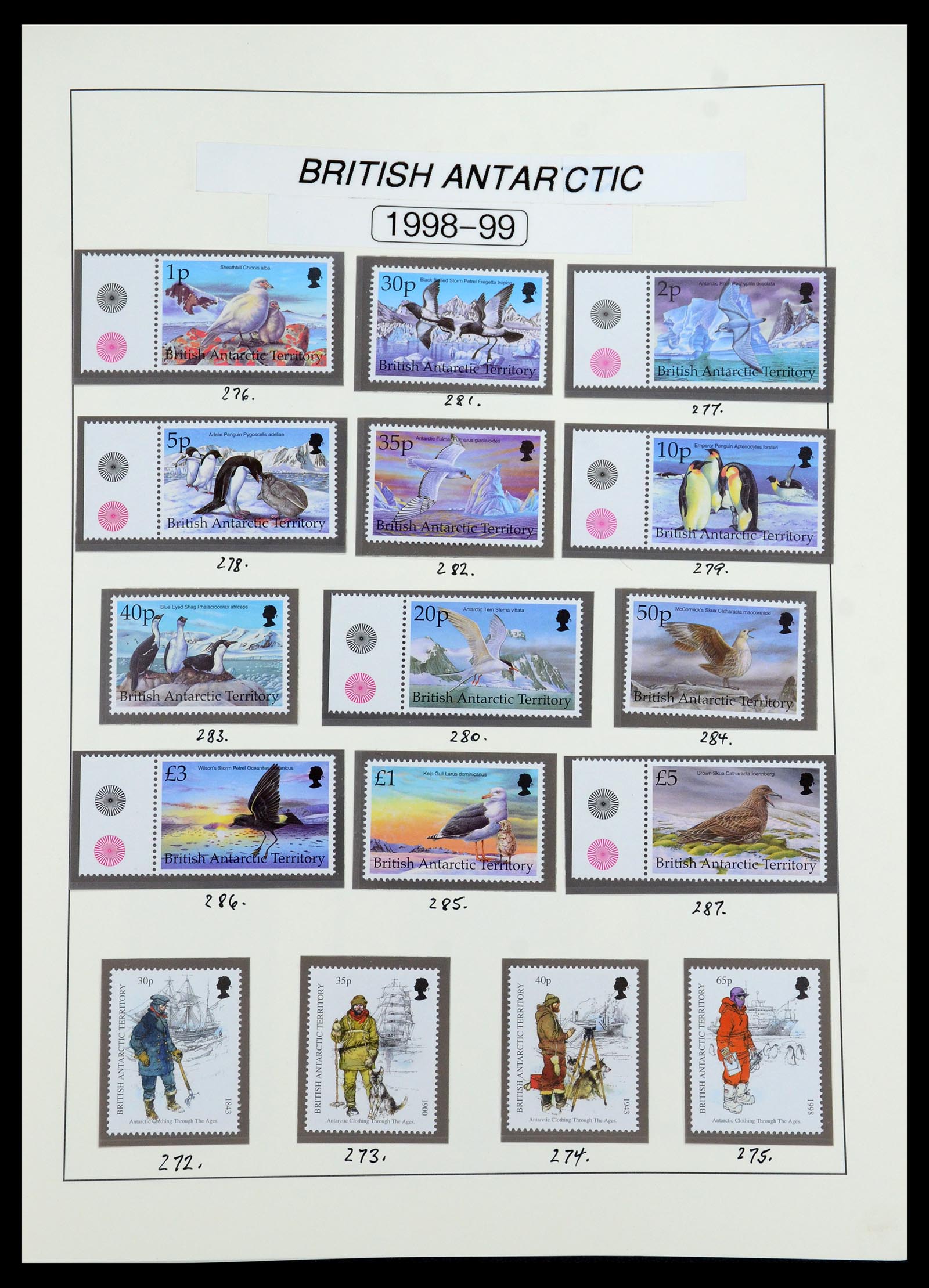 35971 027 - Postzegelverzameling 35971 Brits Antarctica 1963-2003.