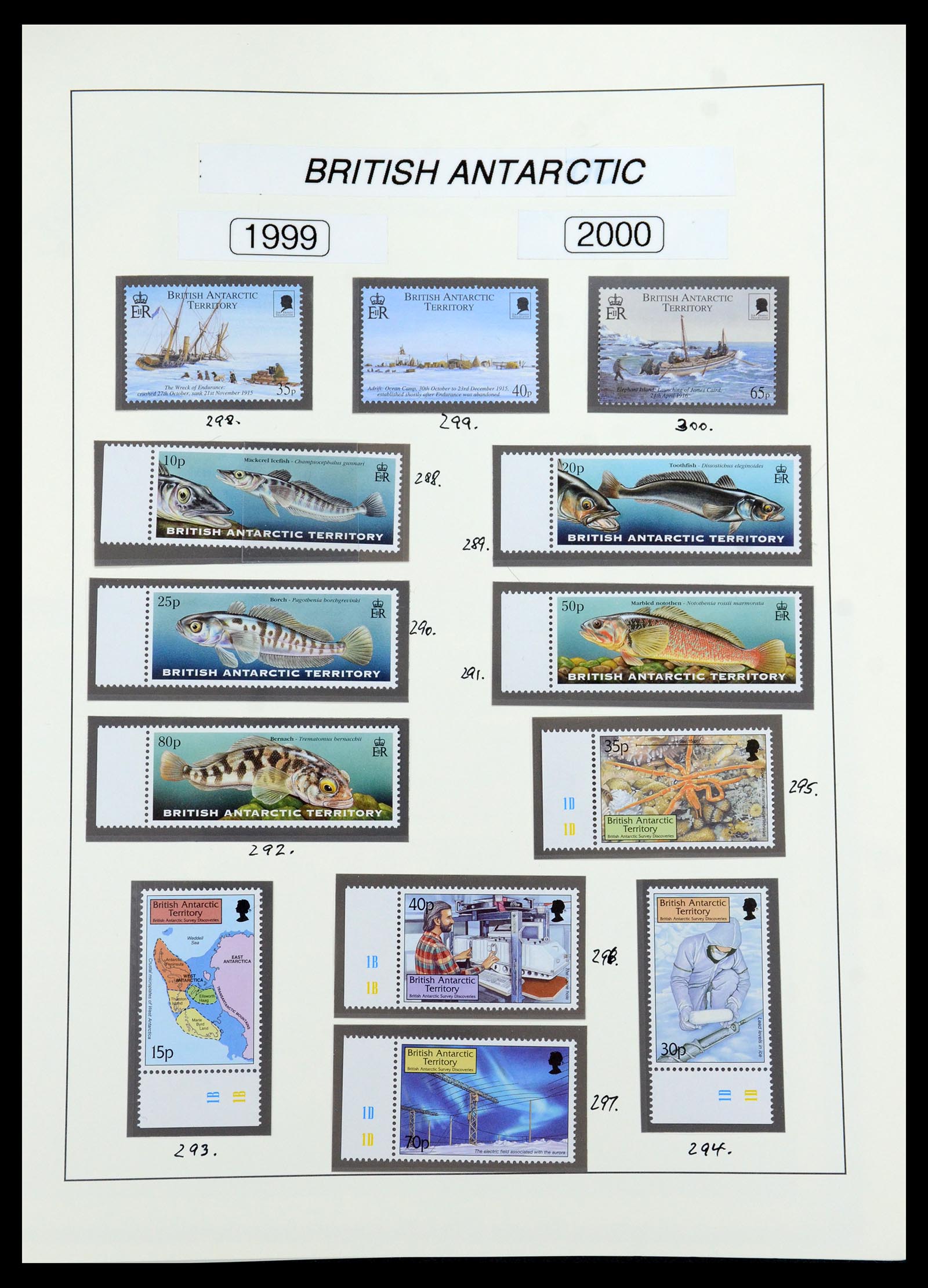 35971 028 - Postzegelverzameling 35971 Brits Antarctica 1963-2003.