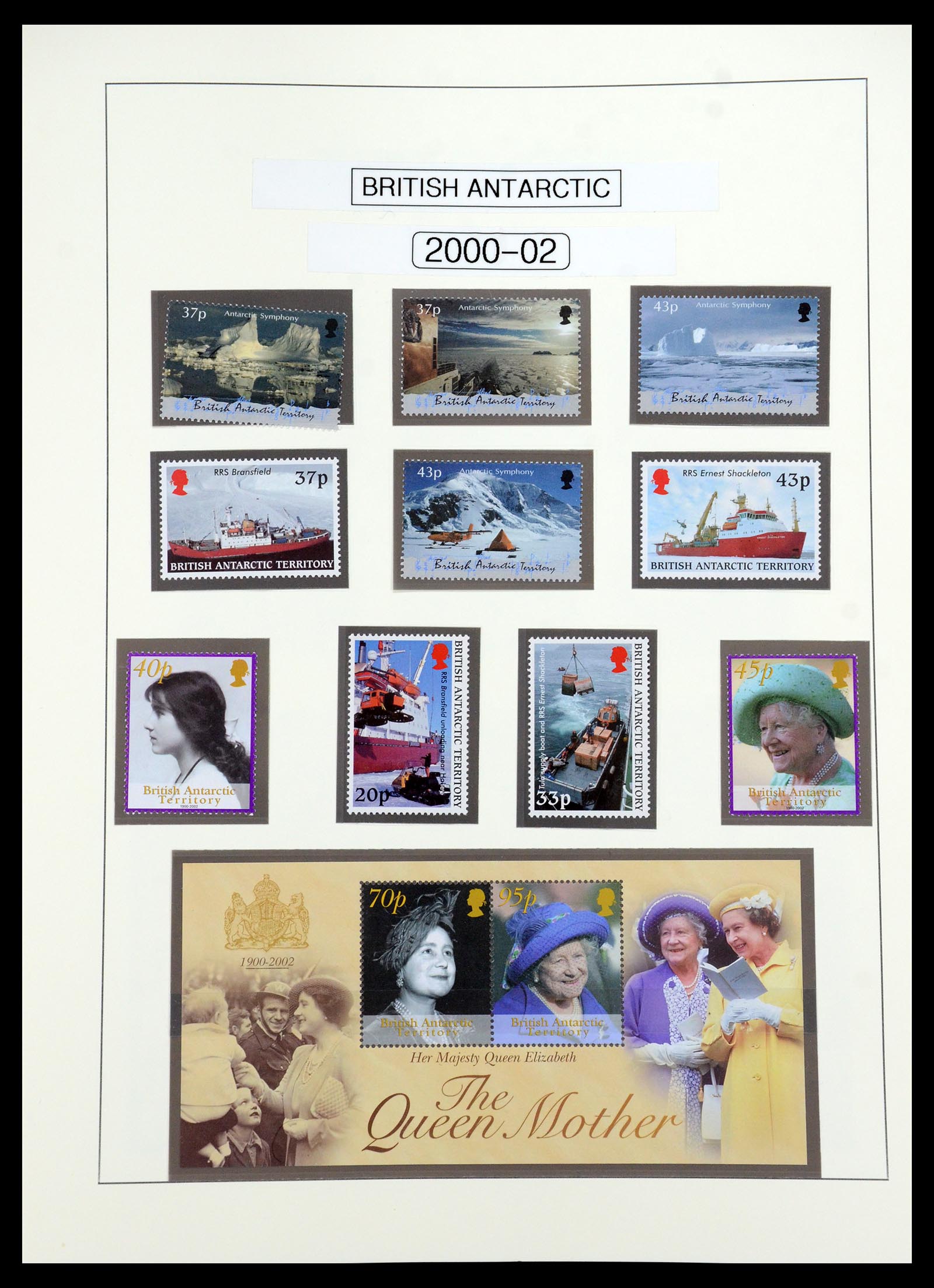 35971 031 - Postzegelverzameling 35971 Brits Antarctica 1963-2003.