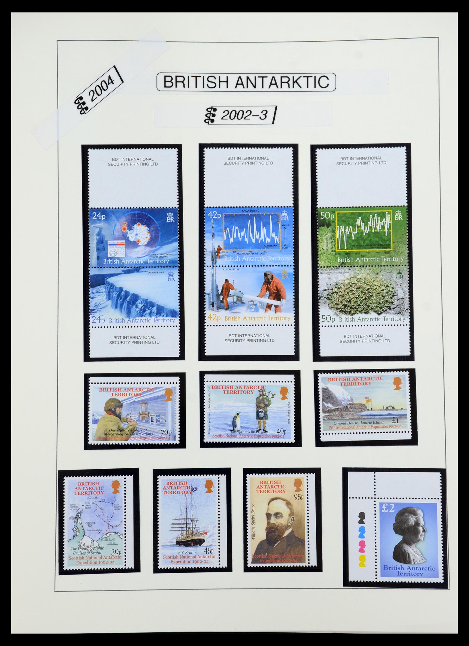 35971 034 - Postzegelverzameling 35971 Brits Antarctica 1963-2003.