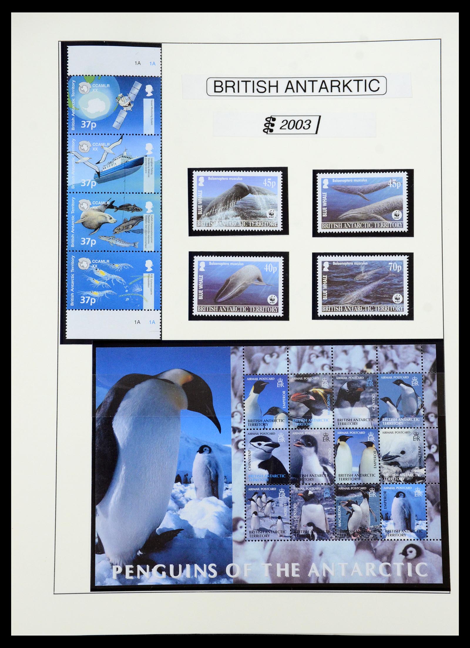 35971 035 - Postzegelverzameling 35971 Brits Antarctica 1963-2003.