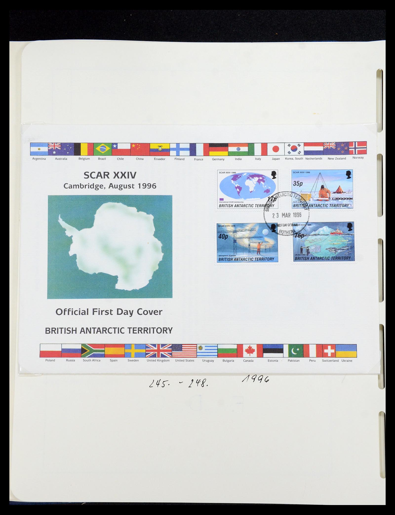 35971 037 - Postzegelverzameling 35971 Brits Antarctica 1963-2003.