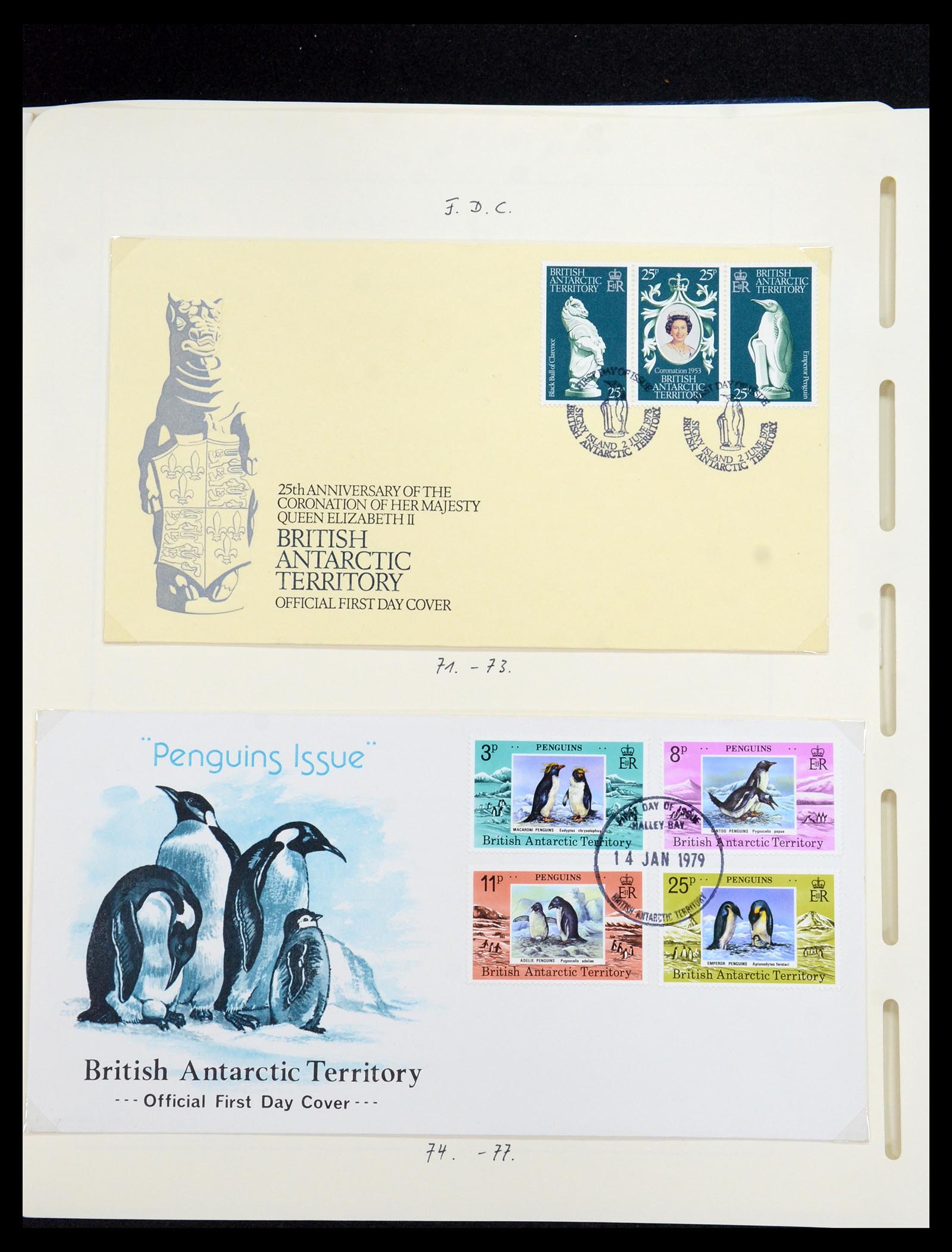 35971 039 - Postzegelverzameling 35971 Brits Antarctica 1963-2003.