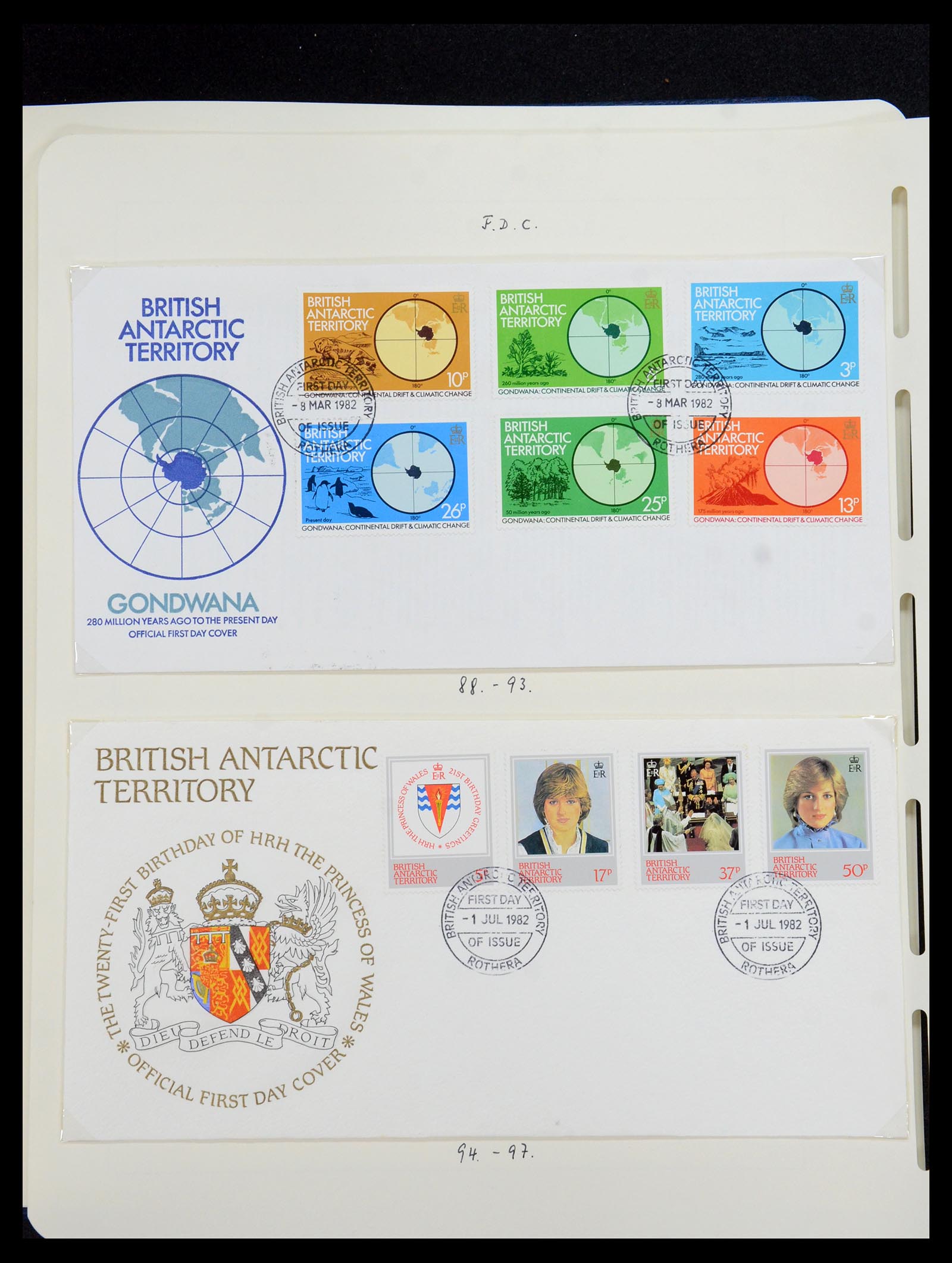 35971 041 - Postzegelverzameling 35971 Brits Antarctica 1963-2003.
