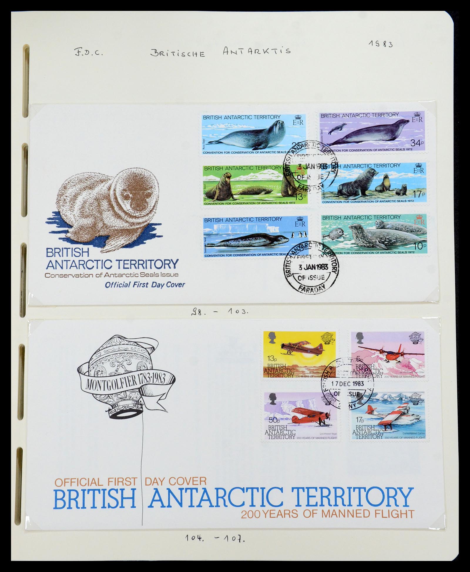 35971 042 - Postzegelverzameling 35971 Brits Antarctica 1963-2003.