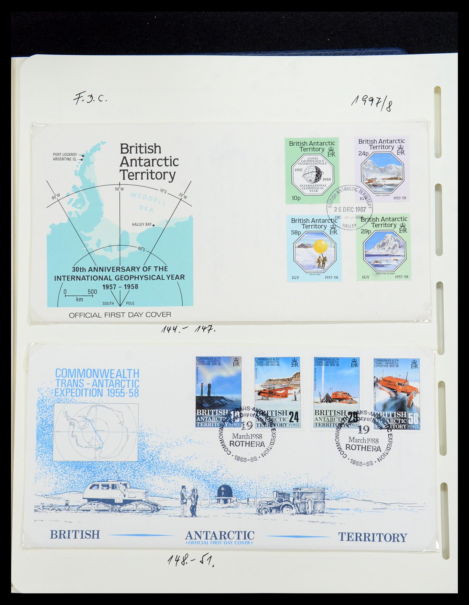 35971 047 - Postzegelverzameling 35971 Brits Antarctica 1963-2003.