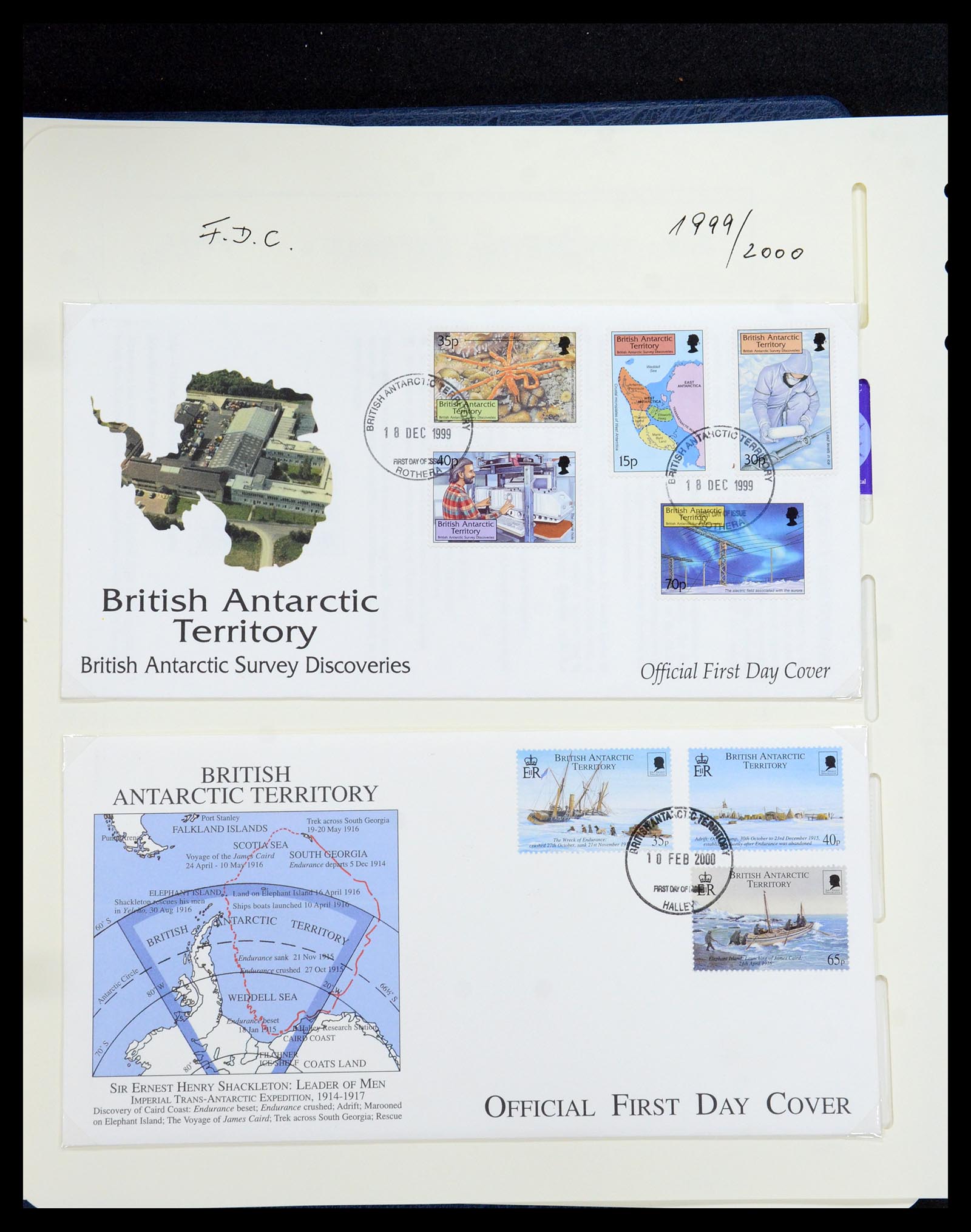 35971 063 - Postzegelverzameling 35971 Brits Antarctica 1963-2003.