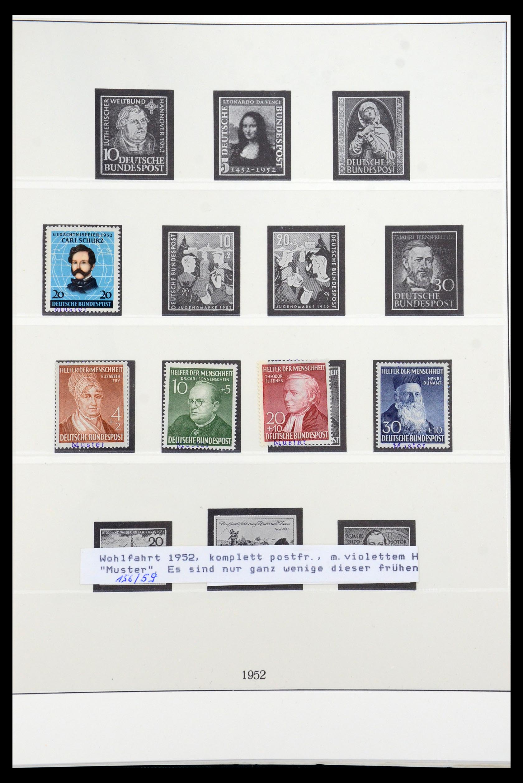 35973 001 - Postzegelverzameling 35973 Bundespost specimen 1952-2002.