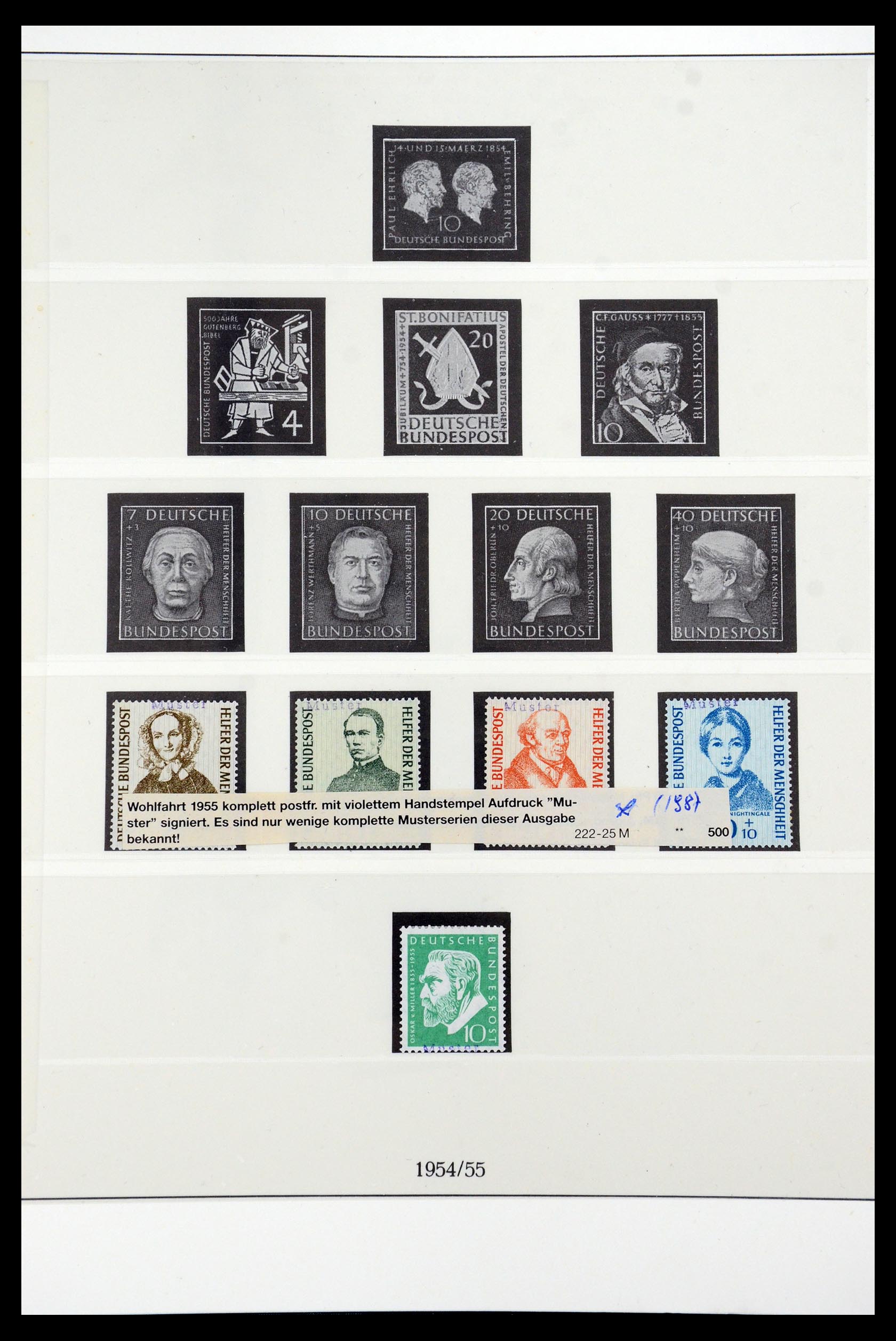 35973 003 - Postzegelverzameling 35973 Bundespost specimen 1952-2002.