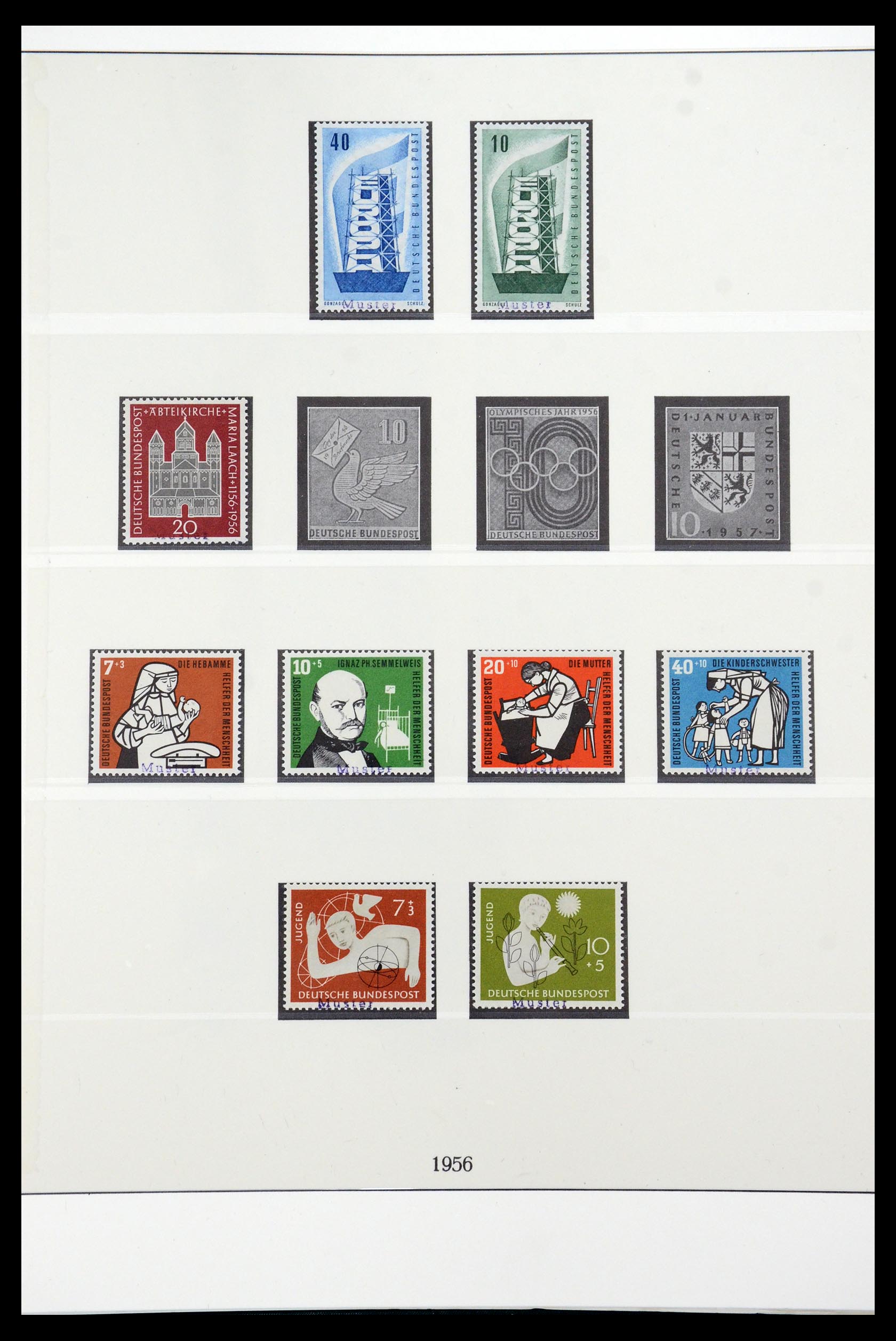 35973 006 - Postzegelverzameling 35973 Bundespost specimen 1952-2002.