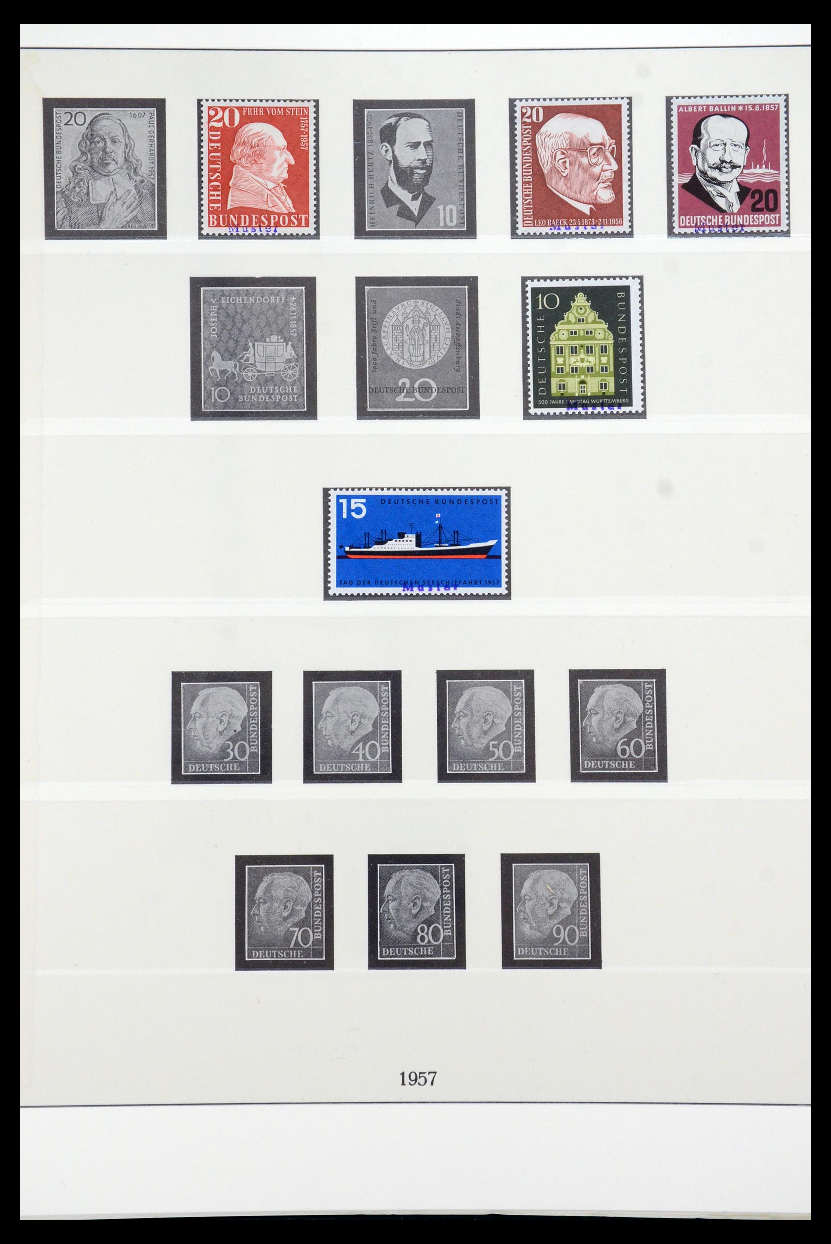 35973 008 - Postzegelverzameling 35973 Bundespost specimen 1952-2002.